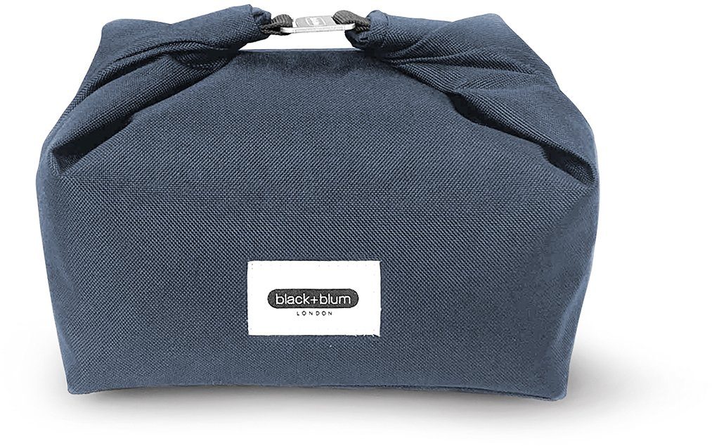 black+blum Lunchbox Lunchbag, Kunststoff, (1-tlg), recyceltes PET, wasserabweisend, 670 ml blau