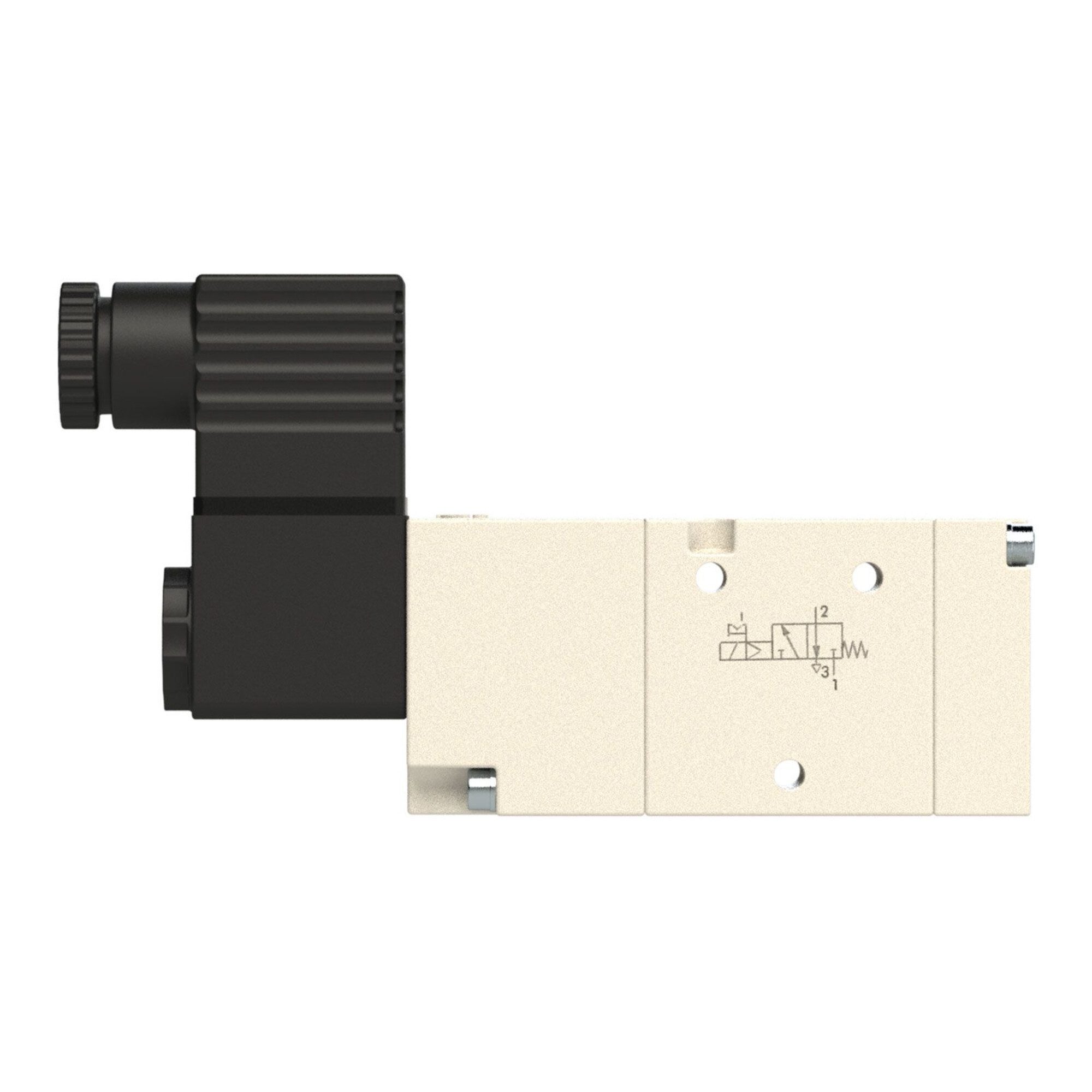 RIEGLER 3-Wege-Ventil Riegler 3/2-Wegeventil, elektropneu., monostabil, G 1/4, NC, 230 V, 50
