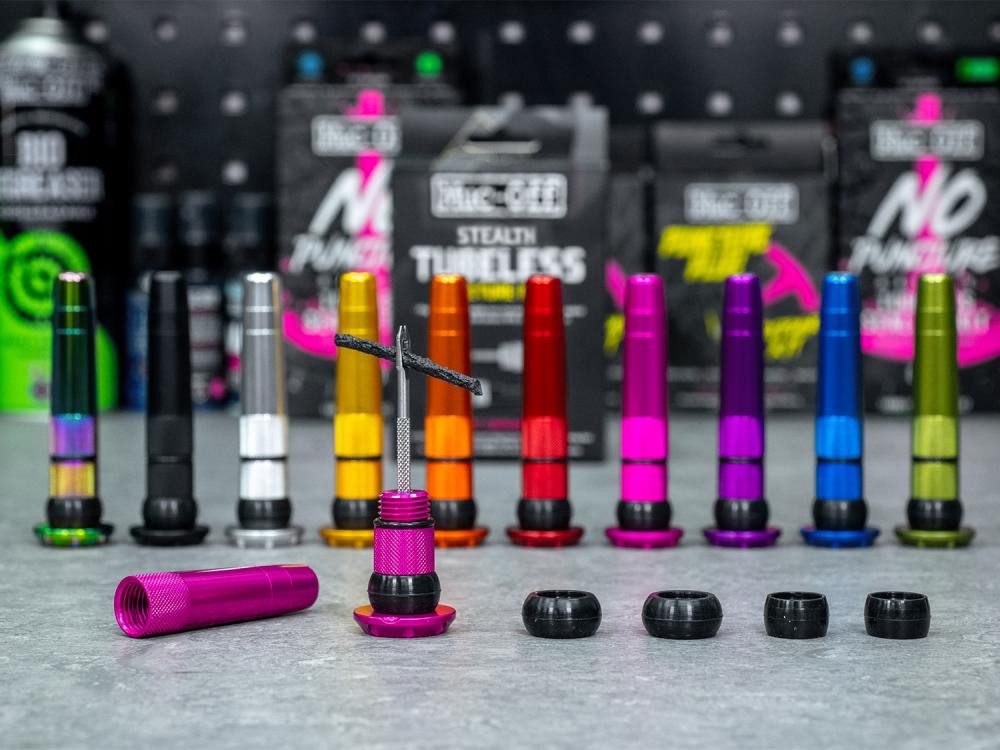 Muc-Off Fahrradreifen Muc Off, Flickzeug, Stealth Tubeless Puncture Plugs, rainbow, CNC-gefr