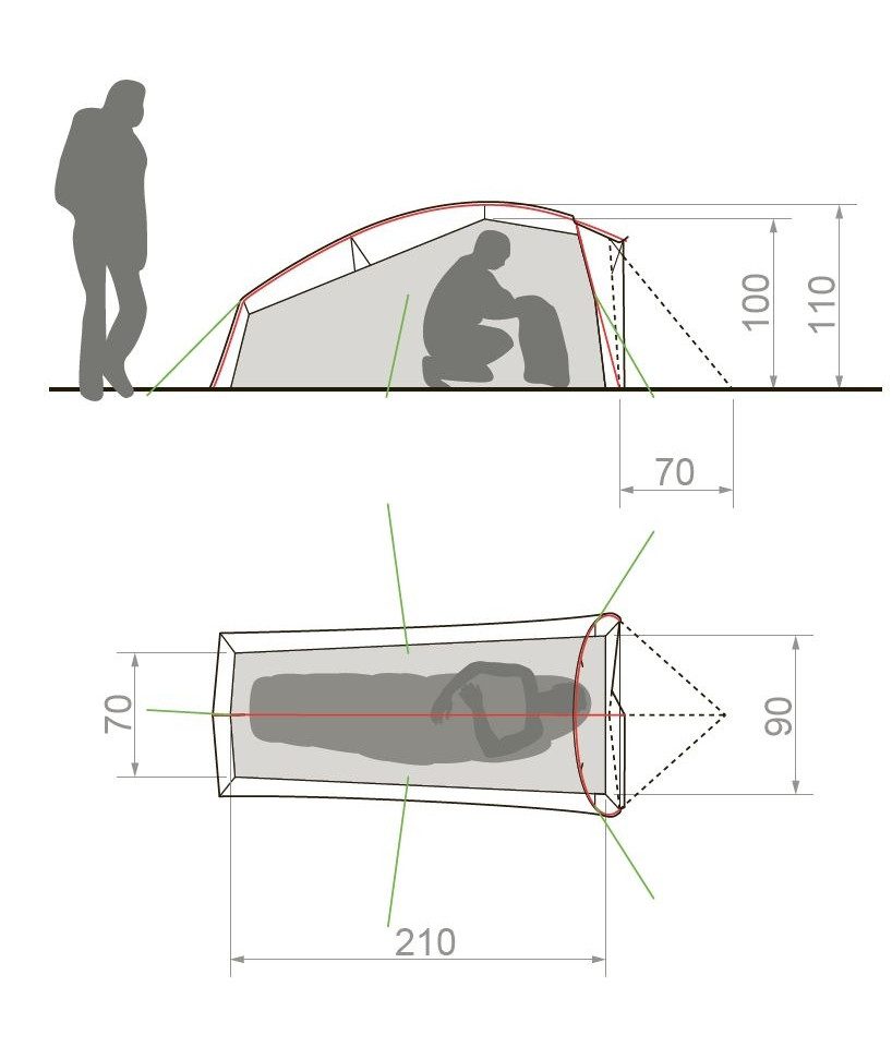 VAUDE Tunnelzelt VauDe Allround Taurus 1P günstig online kaufen