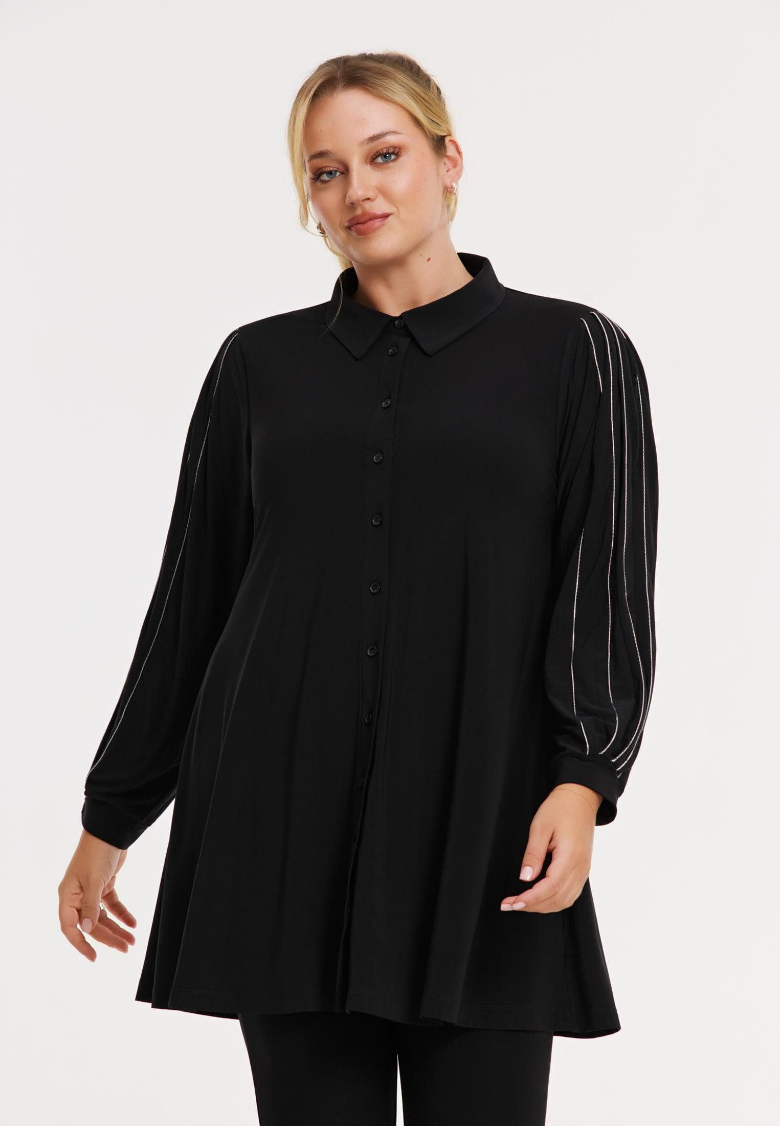 Blusentop Damen Bluse mit Langarm