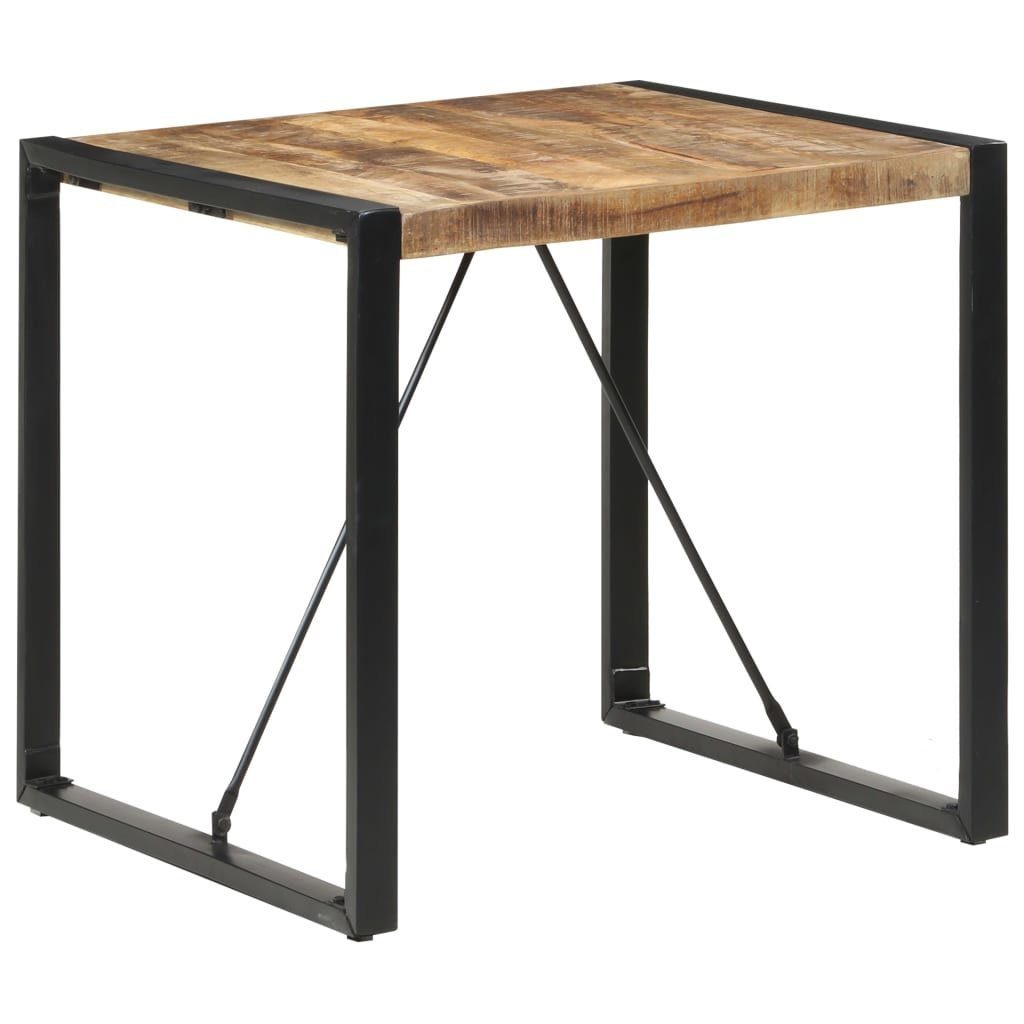 vidaXL Esstisch Esstisch 80x80x75 cm Raues holz (1-St)