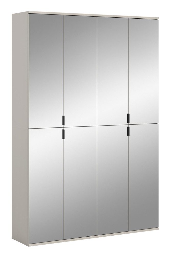 xonox.home Kleiderschrank Garderobenschrank Projekt X 1, Kombination, Kaschmir, 2-teilig (2-St) Garderoben-Set, Flurgarderoben Set in Eiche 2-teilig, Kompaktgarderobe
