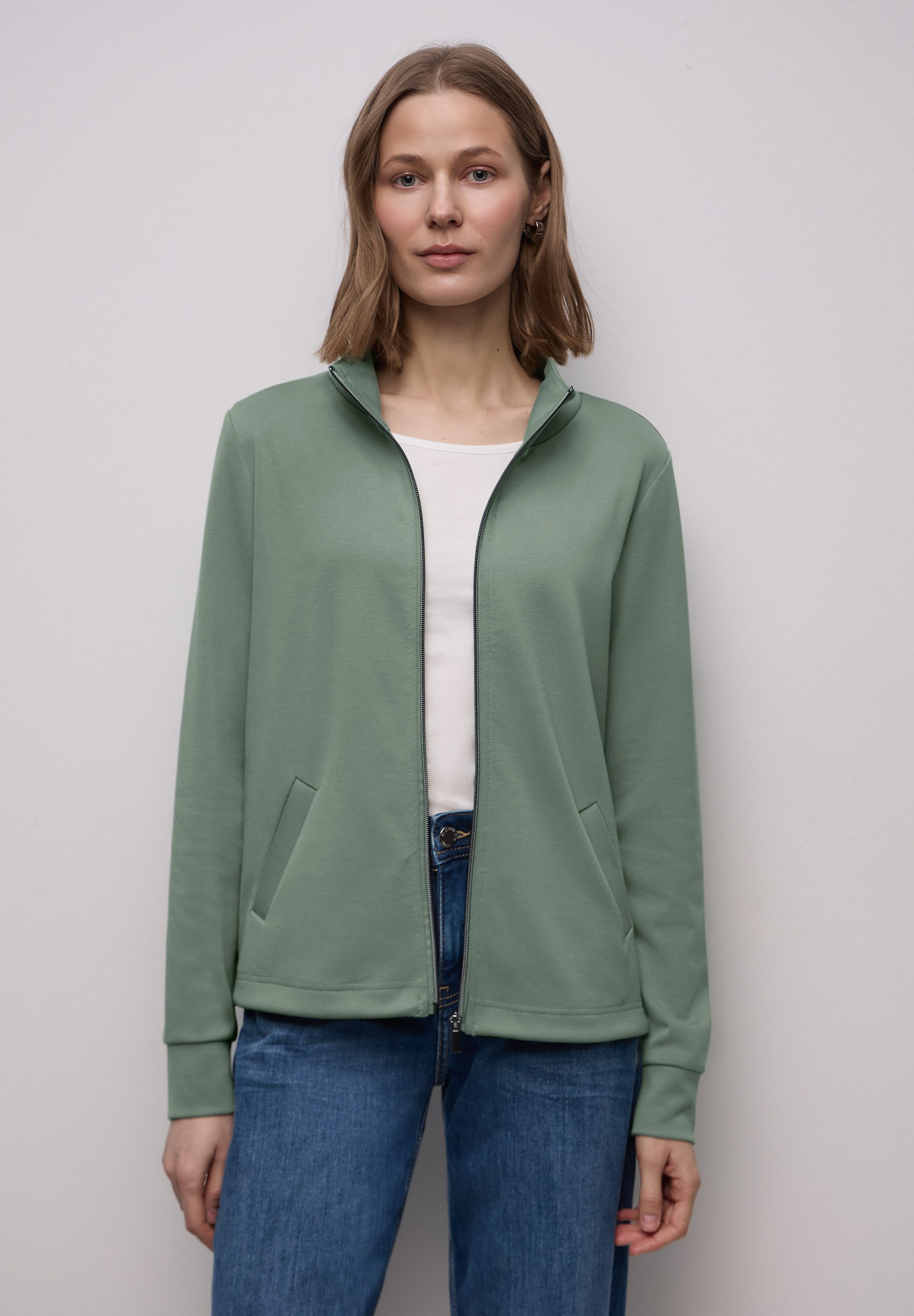 STREET ONE Cardigan mit Tunnelzug am Saum günstig online kaufen