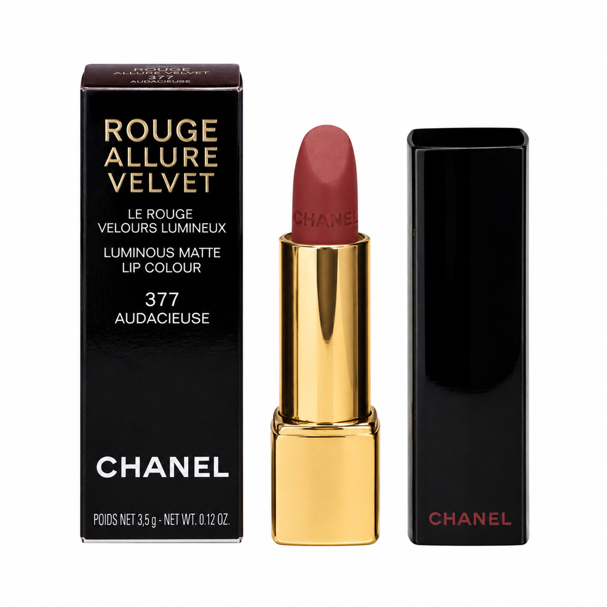 CHANEL Lippenstift Chanel Allure Velvet matter Lippenstift 377 Audacieuse 3,5g