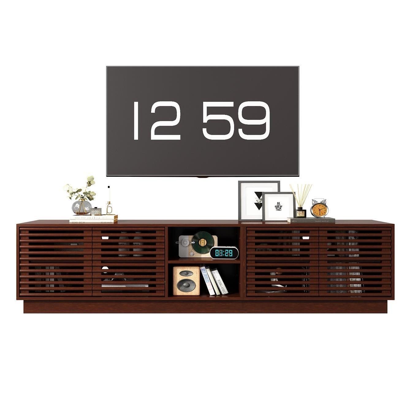 FUFU&GAGA Lowboard TV Schrank mit 10 günstig online kaufen
