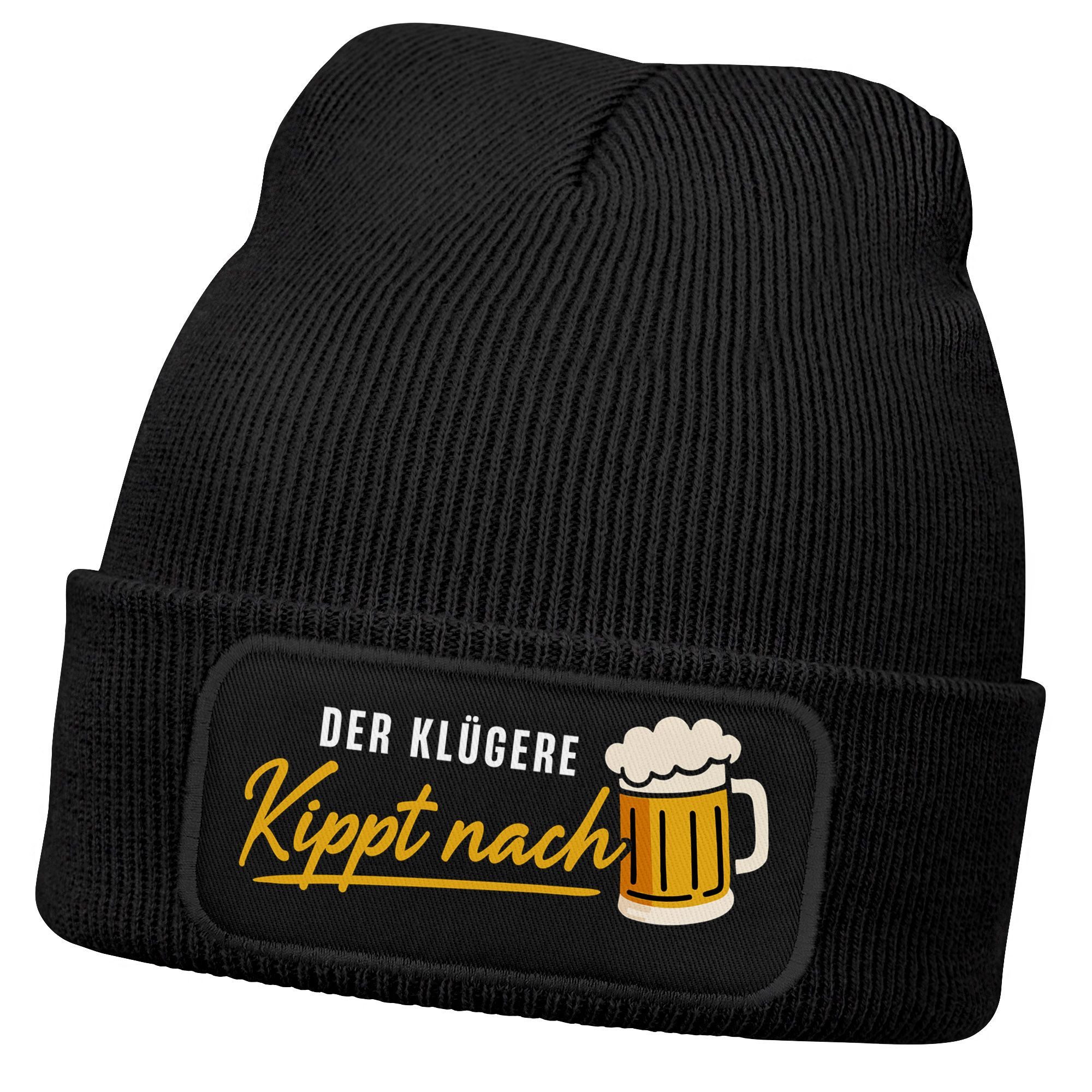 MoonWorks Strickmütze Herren Beanie Patch lustige Biersprüche Strickmütze m günstig online kaufen