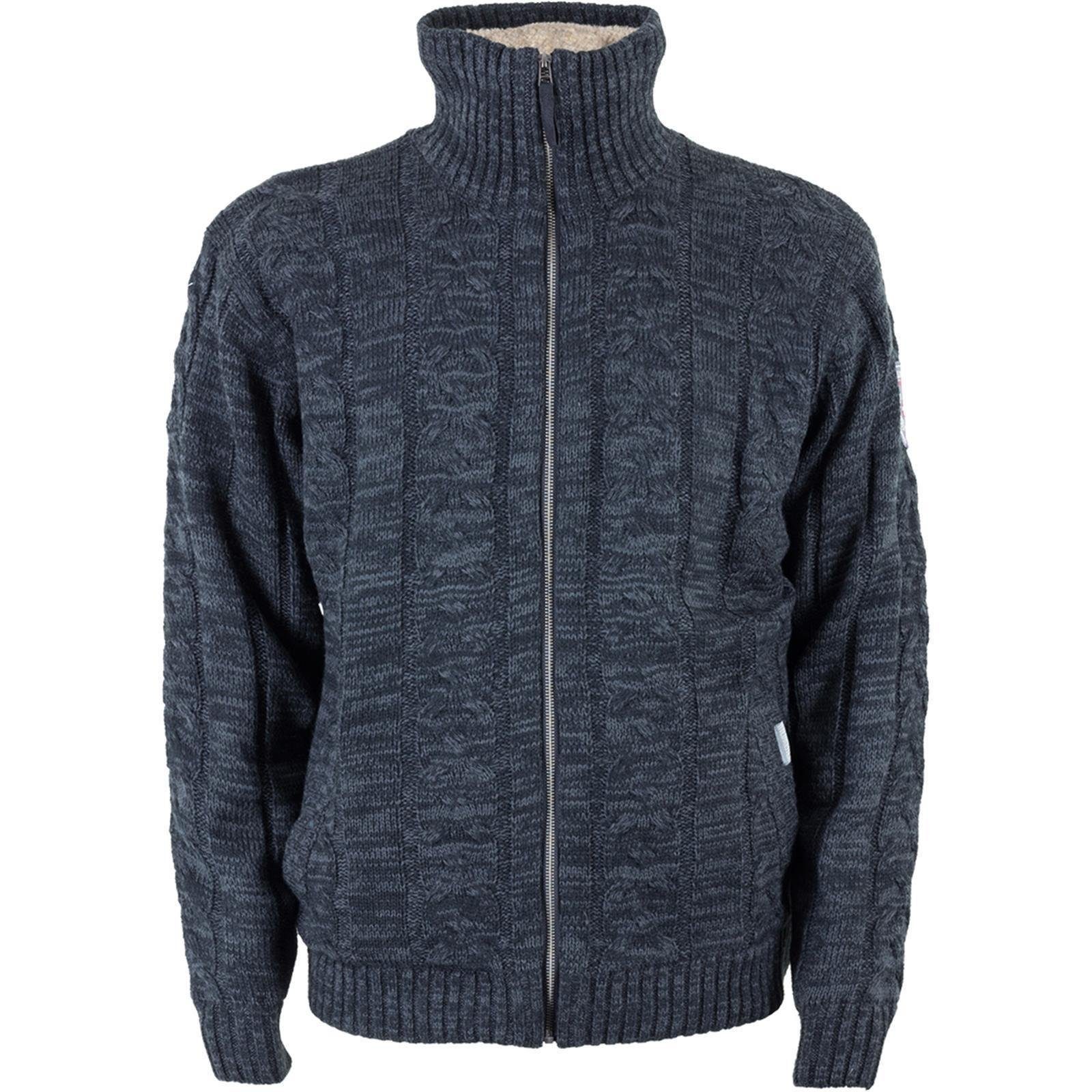 Strickjacke Strickjacke WW-Label schwarz/grau