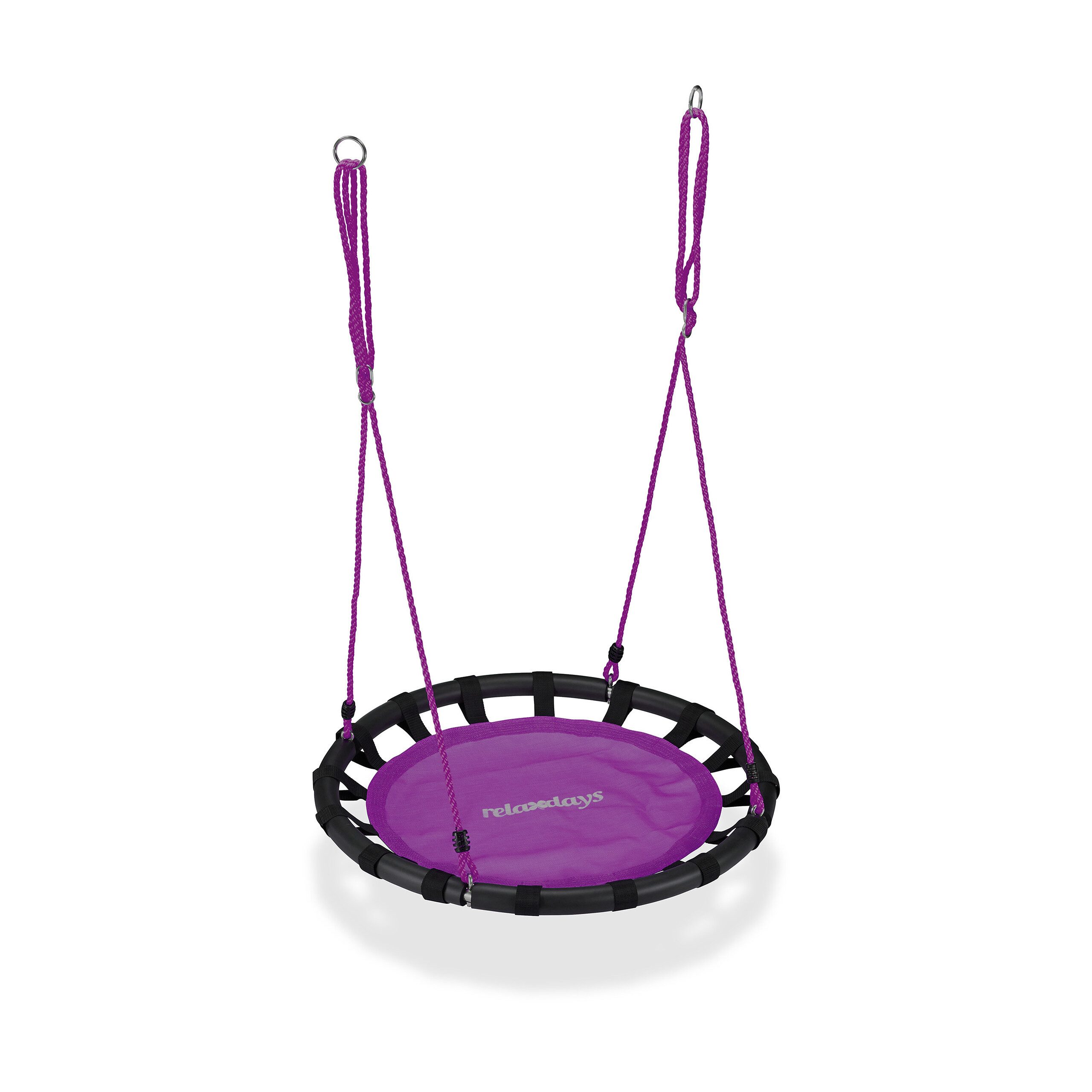 relaxdays Nestschaukel 80cm, (1-tlg), lila