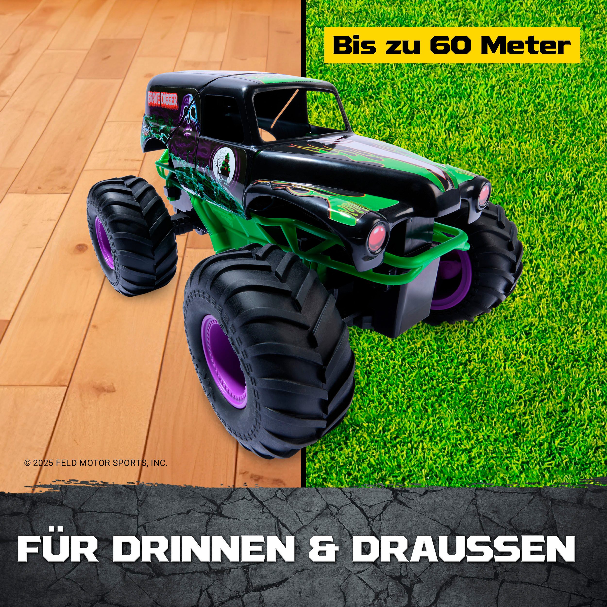 Spin Master RC-Monstertruck Monster Jam - Smash 'n Bash Grave Digger