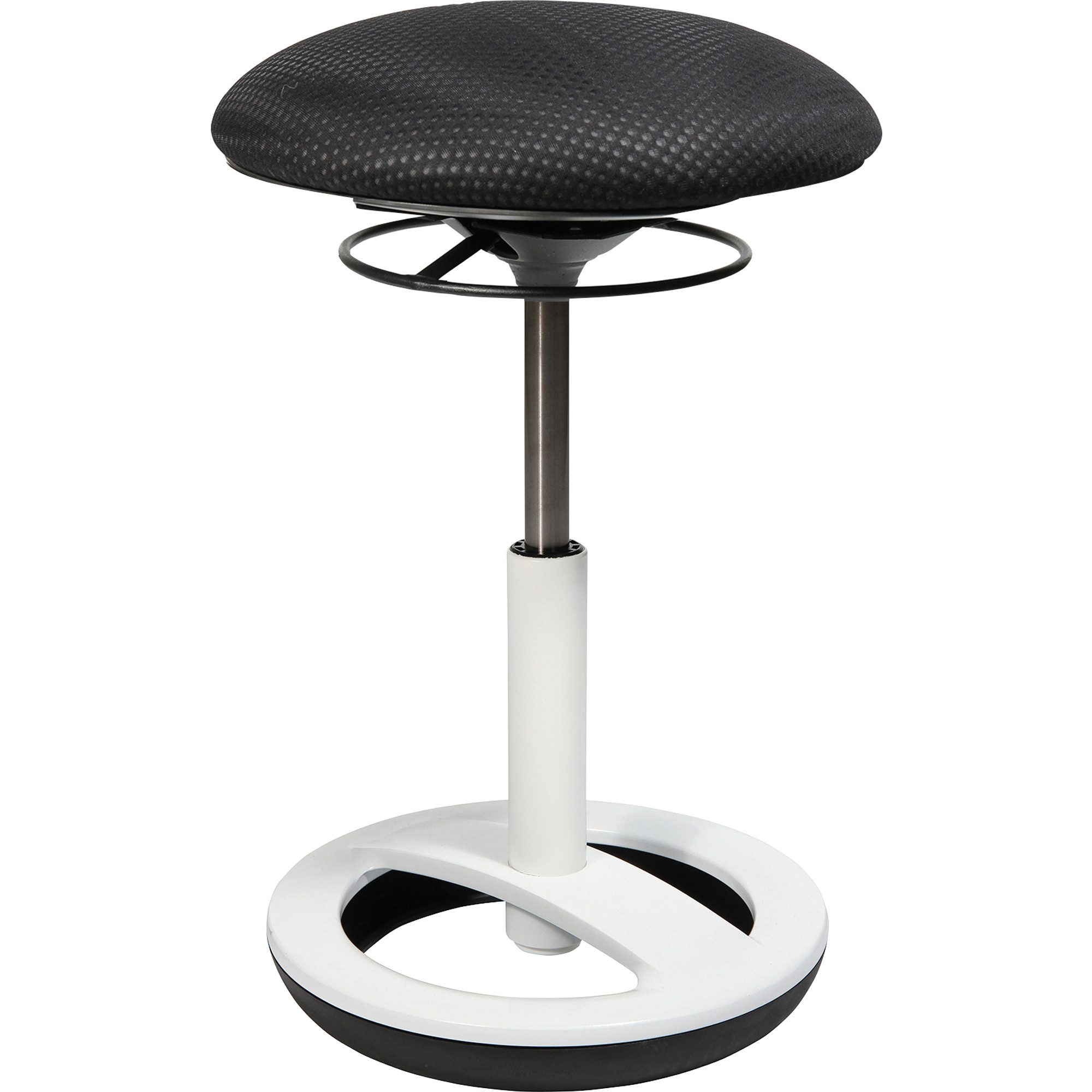 TOPSTAR Stehhilfe Hocker Sitness Bob SU43BR0 Fuß weiß Bezug schwarz