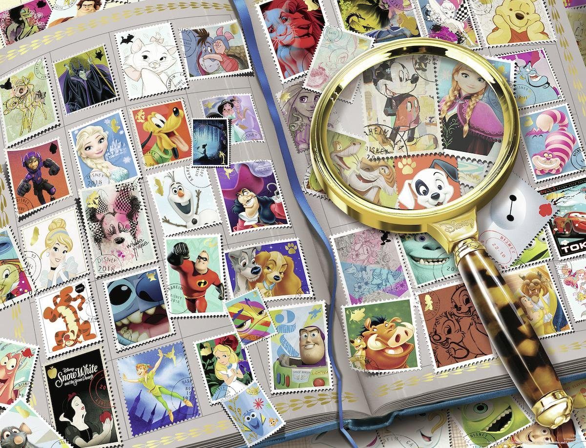 Ravensburger Puzzle Disney, Meine liebsten Briefmarken, 2000 Puzzleteile, Made in Germany