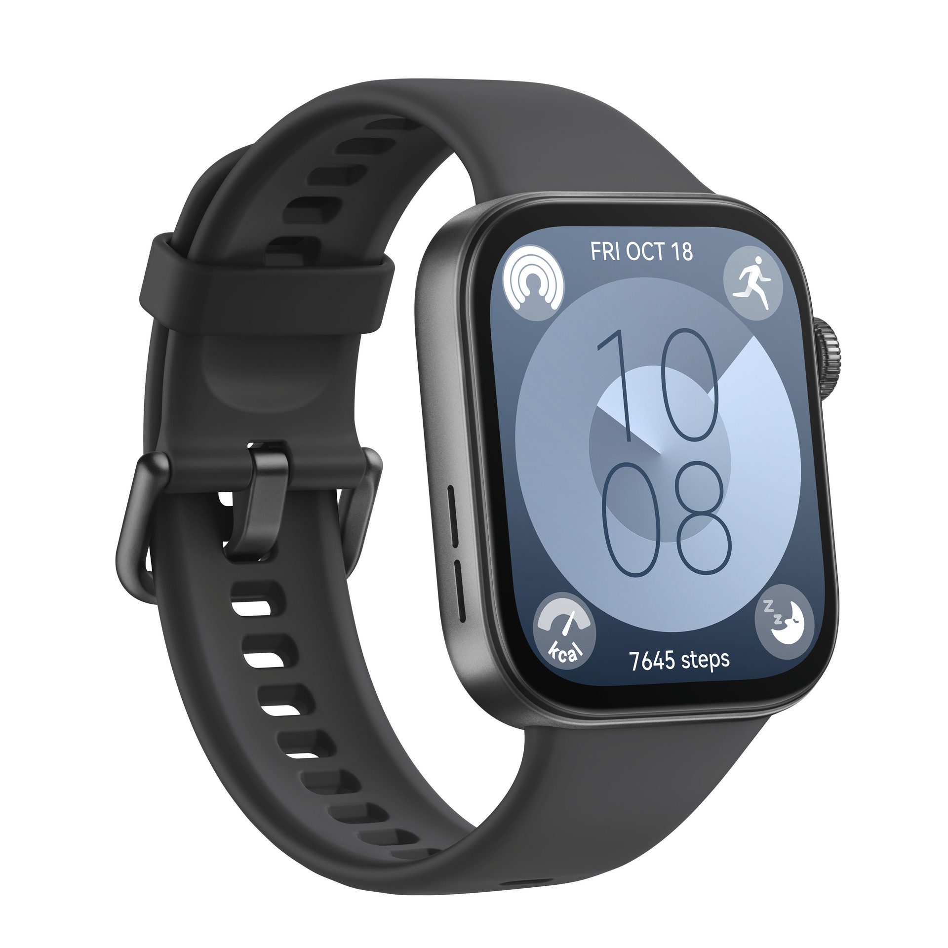 Huawei WATCH FIT 3, 4,62 cm (1,82 Zoll) AMOLED-Display Smartwatch (4,62 cm/1,82 Zoll, Harmony OS), Herzfrequenz-Monitoring, SpO2, Atemübungen schwarz