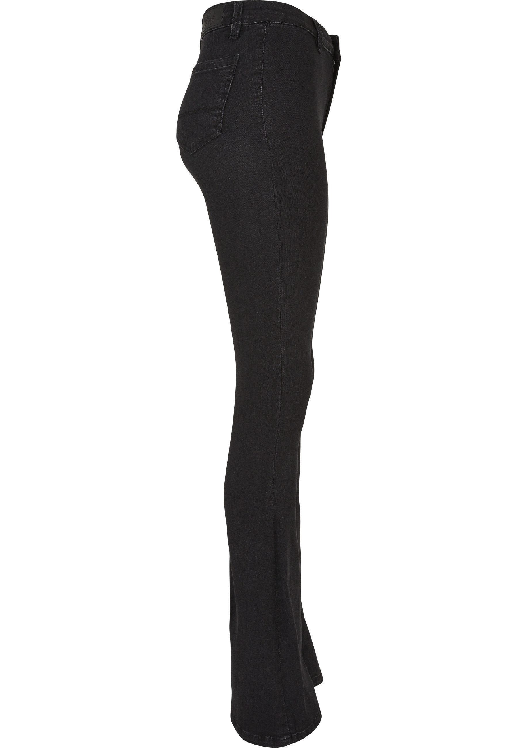 URBAN CLASSICS Bequeme Jeans Urban Classics Damen Ladies Super Stretch Bootcut Denim Pants (1-tlg) – Bild 5 von 5