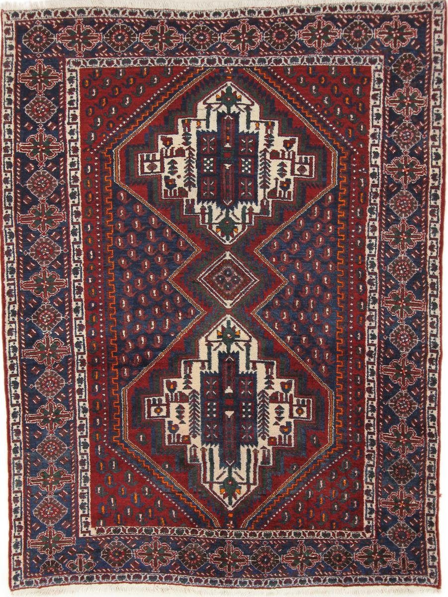 Orientteppich Shiraz 154x200 Handgeknüpfter Orientteppich / Perserteppich, Nain Trading, rechteckig, Höhe: 10 mm