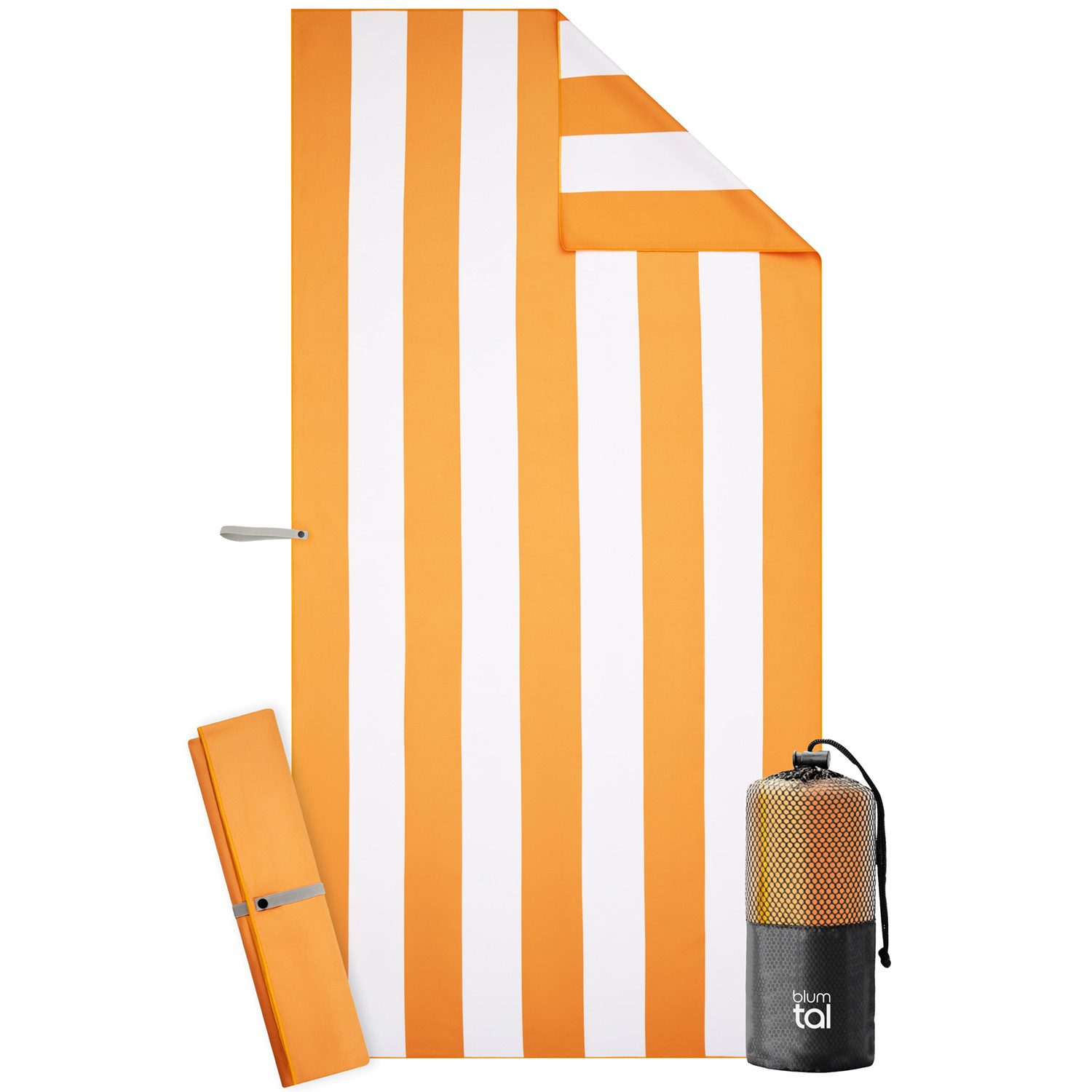 Blumtal Reisehandtuch Strandhandtuch 90x180 cm aus Mikrofaser - kompakt & s günstig online kaufen