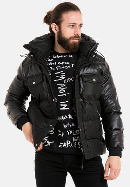 Cipo & Baxx Steppjacke mit aufgesetzten Taschen