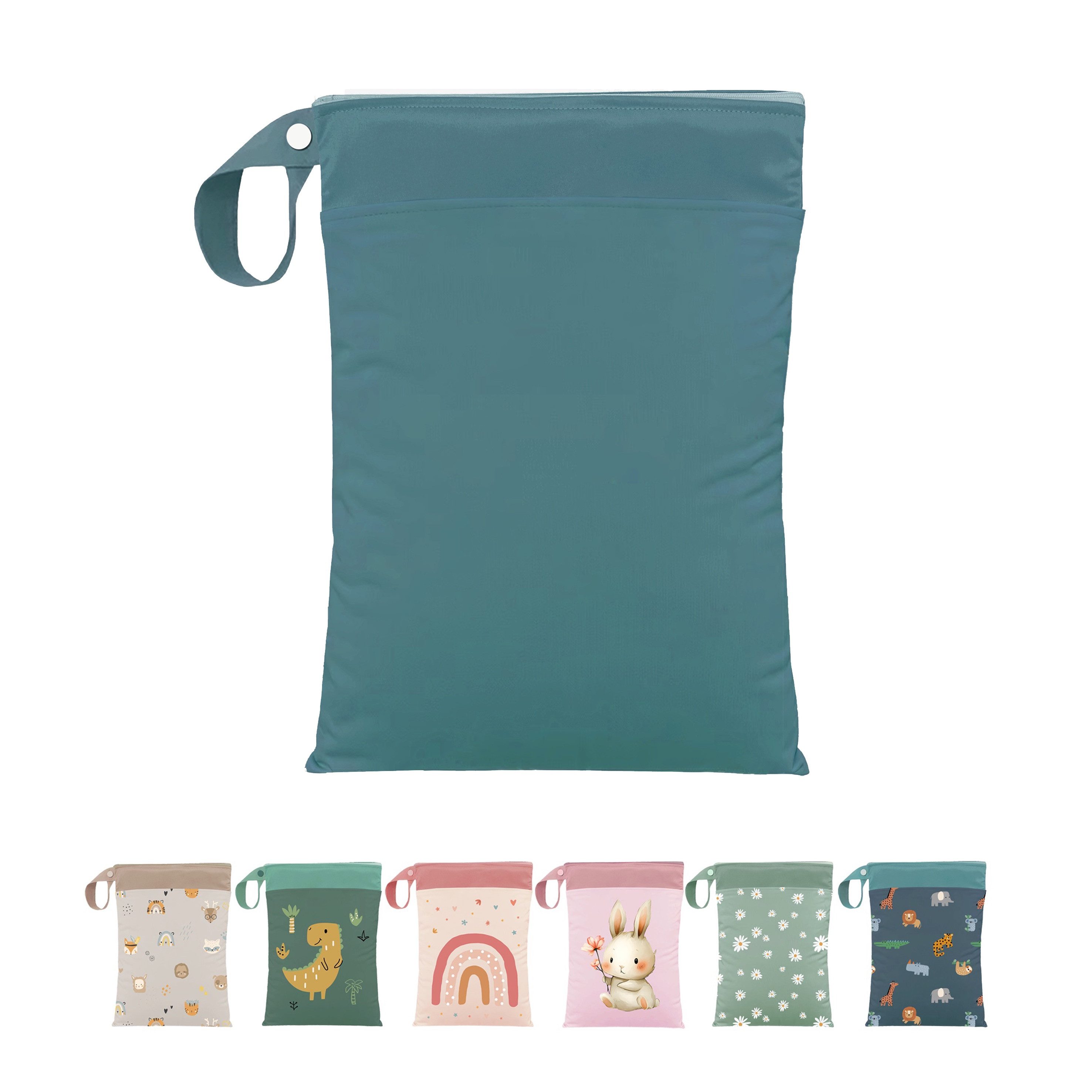 Artee Wickeltasche Nasstasche für Wechselwäsche Kita, Kindergarten, Strand, 1 Stück