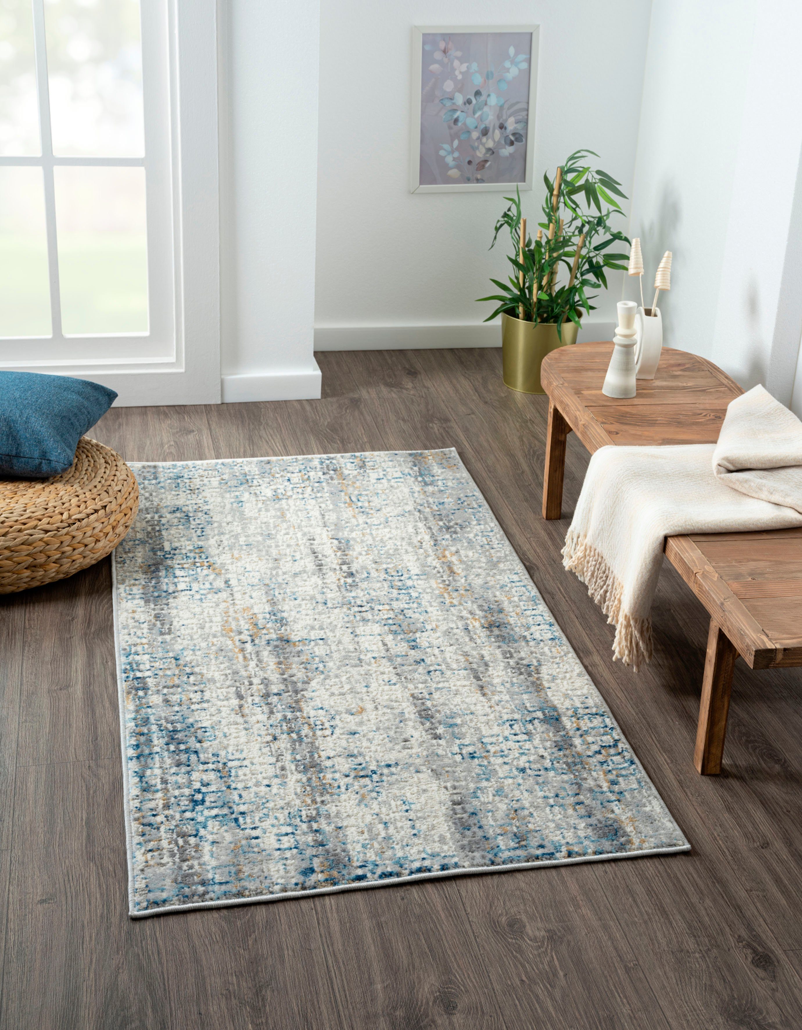 Myflair Möbel & Accessoires Teppich My Look 2, rechteckig, Höhe: 8 mm, Kurzflor, Ethno-Design, besonders weich durch Microfaser