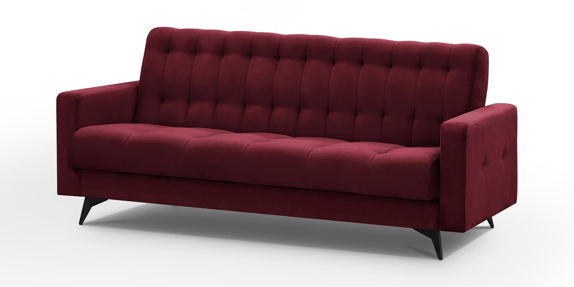 Beautysofa Schlafsofa GRETA BIS, Sofa Couch für Wohnzimmer, Bettfunktion