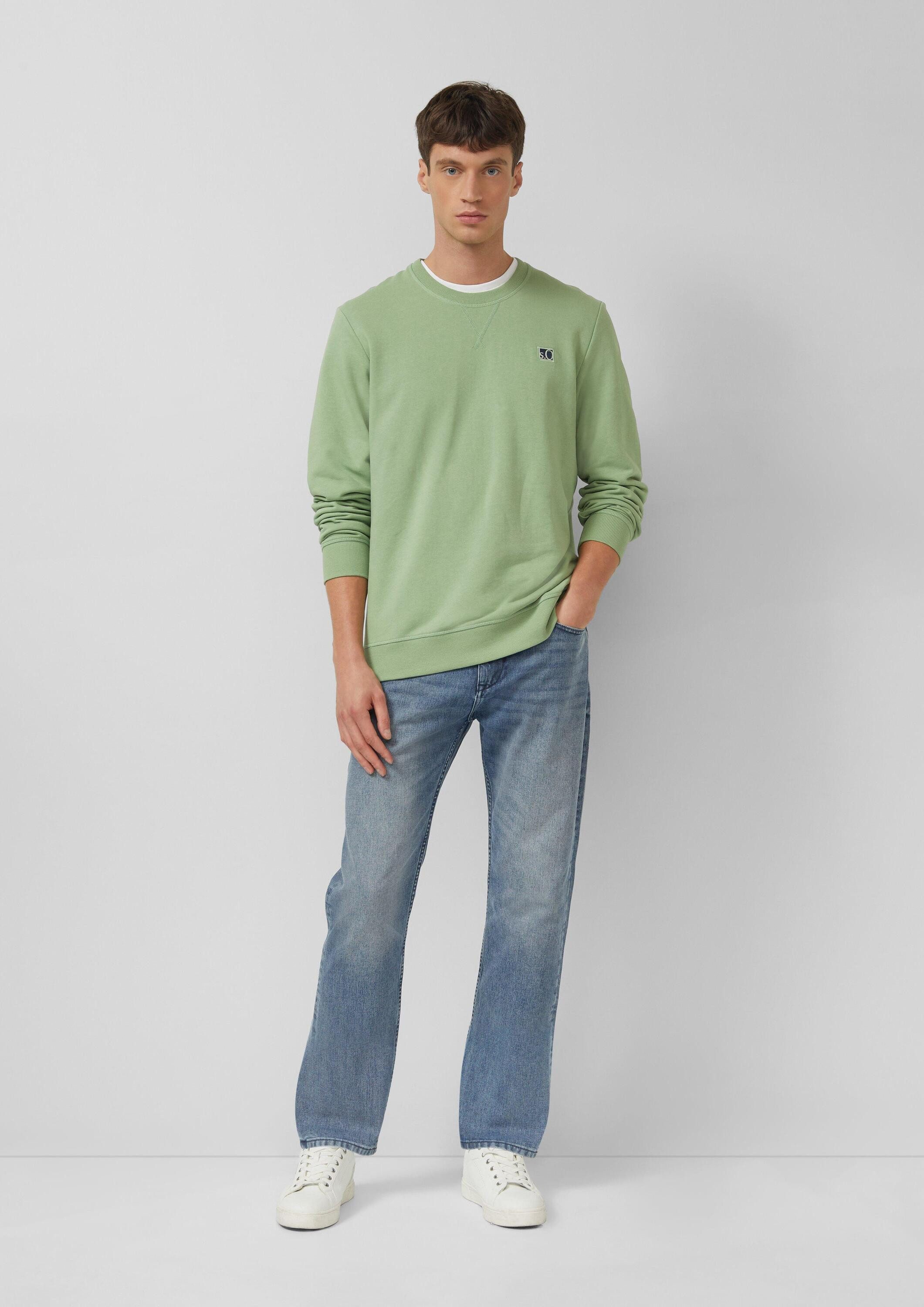 s.Oliver Sweatshirt Sweatshirt Weiches Sweatshirt aus Baumwollmix mit Crew Neck – Bild 5 von 5