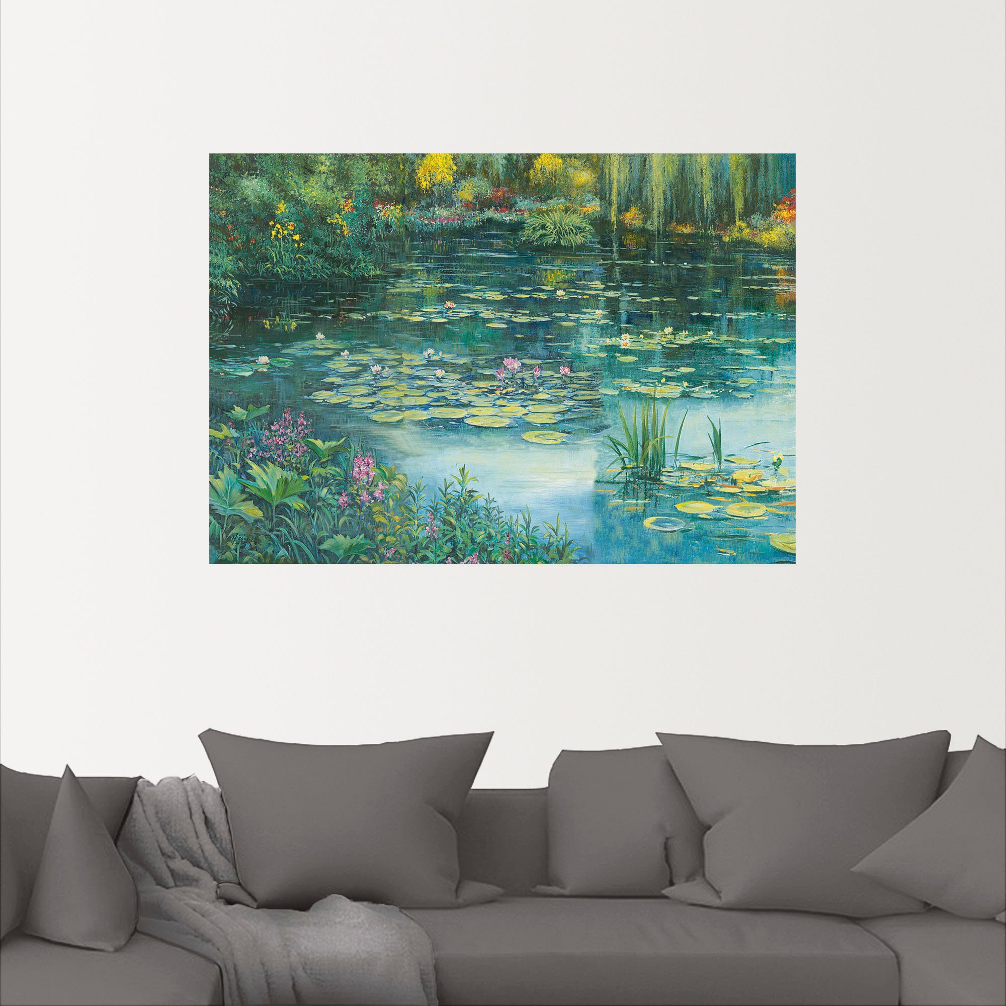 Artland Wandbild »Teichlandschaft I«, Gewässer (1 Stück), in vielen Größen & Produktarten - Alubild / Outdoorbild für den Außenbereich, Leinwandbild, Poster, Wandaufkleber / Wandtattoo auch für Badezimmer geeignet-kaufen