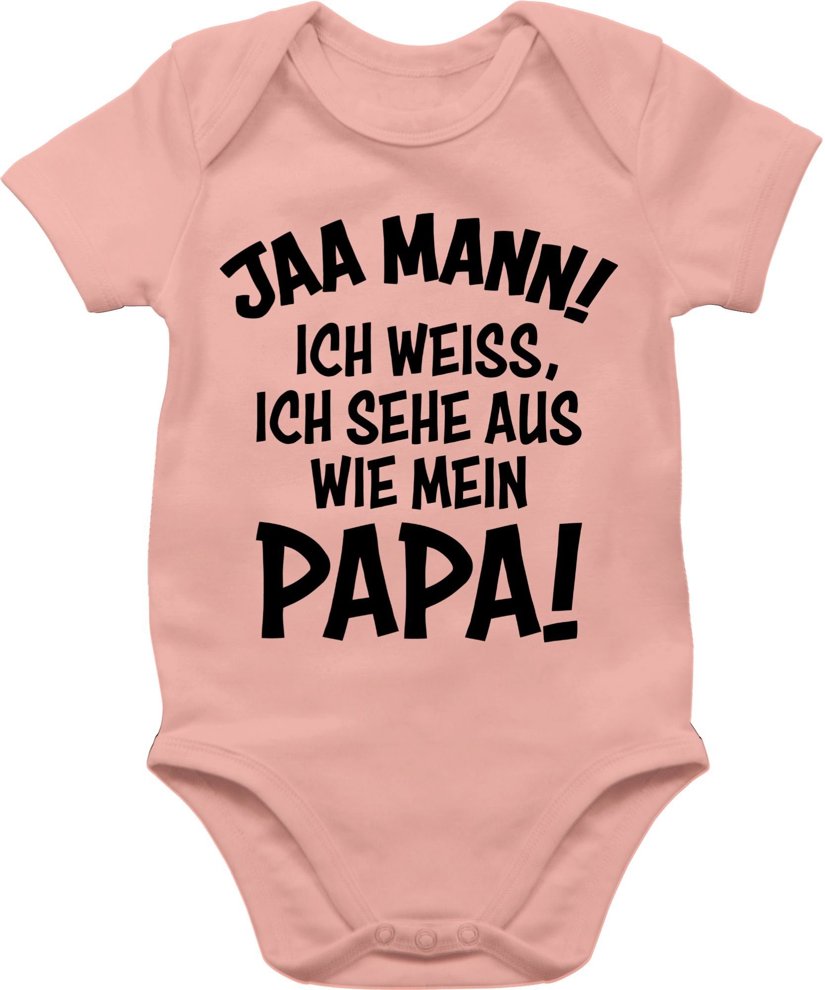 Shirtracer Shirtbody »Ich weiß, ich sehe aus wie mein Papa! schwarz