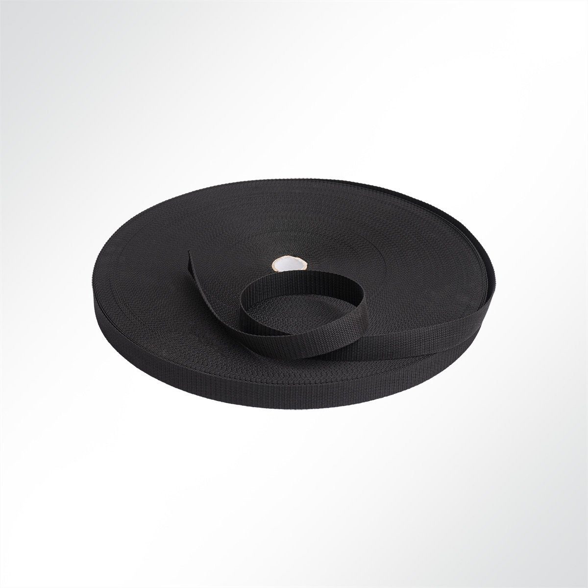 Zurrgurt schwarz (1-St) (PP) stark, 1,2mm mm 550 50 LYSEL® Gurtband Kg breit, Polypropylen