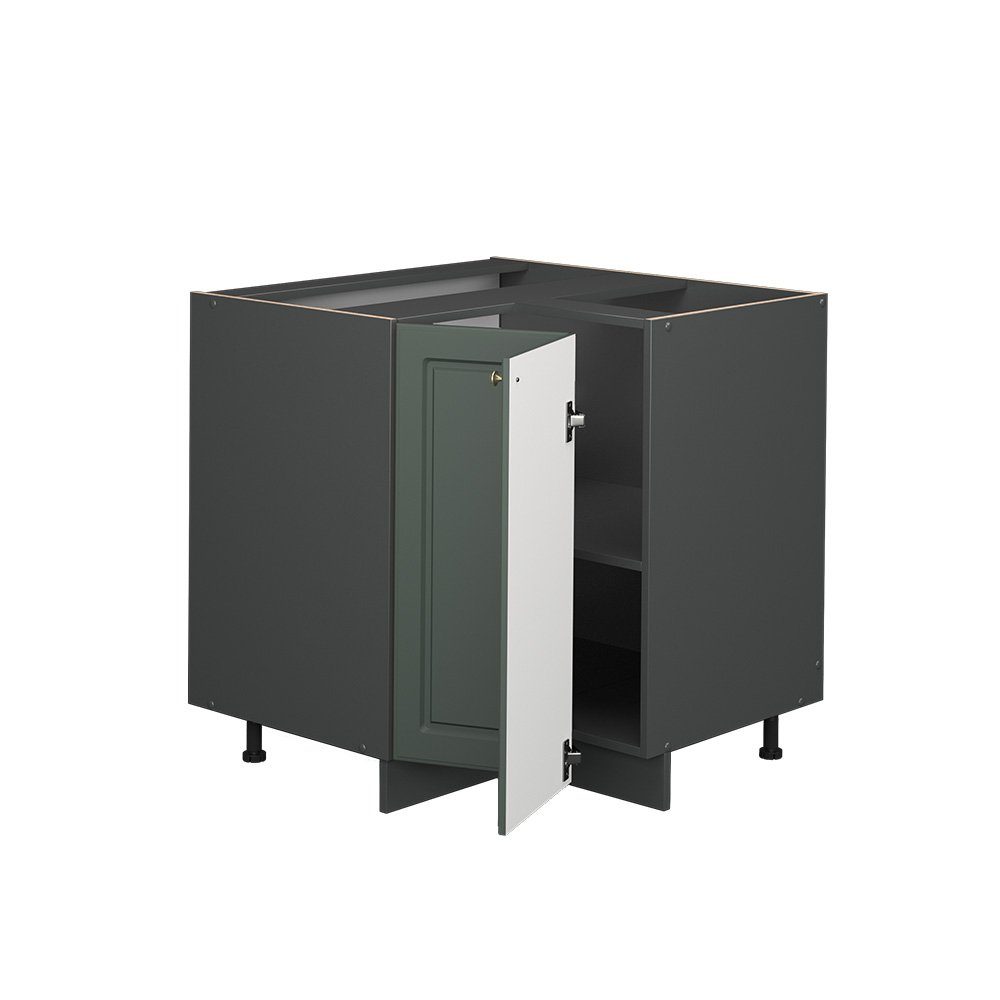 Vicco Eckunterschrank Fame-Line, Grün-Gold Landhaus/Anthrazit, 80.5 günstig online kaufen