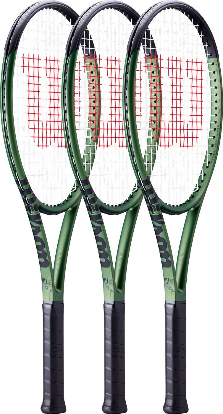 Wilson Tennisschläger BLADE CHARCOAL/GREEN V8.0 RKT 101L