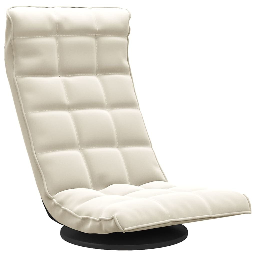vidaXL Bodenkissen Bodenstuhl Drehbar Creme Samt günstig online kaufen