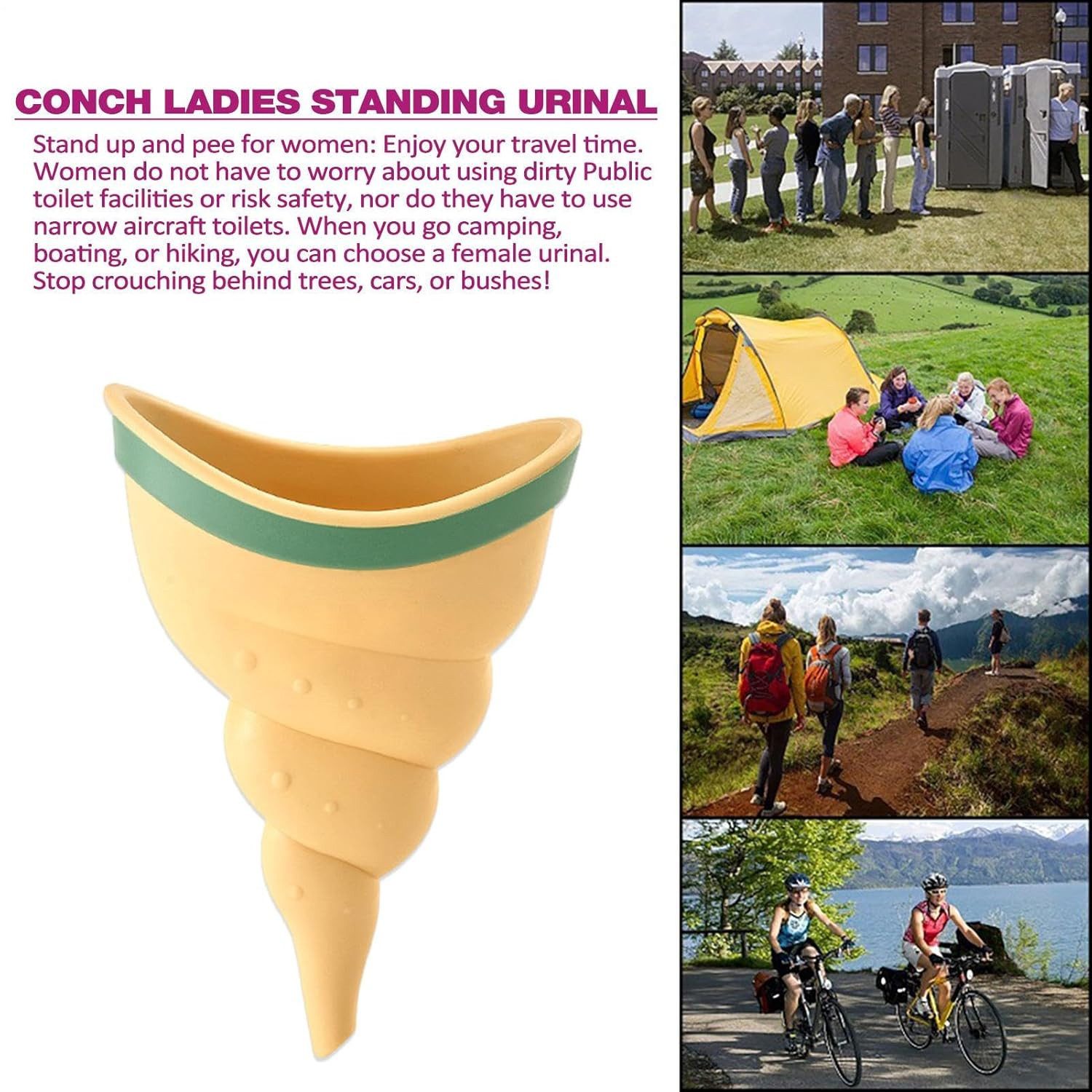 FELIXLEO Urinal Frauen Urinal Tragbarer Pinkeltrichter Damen Stehurinal für Reisen