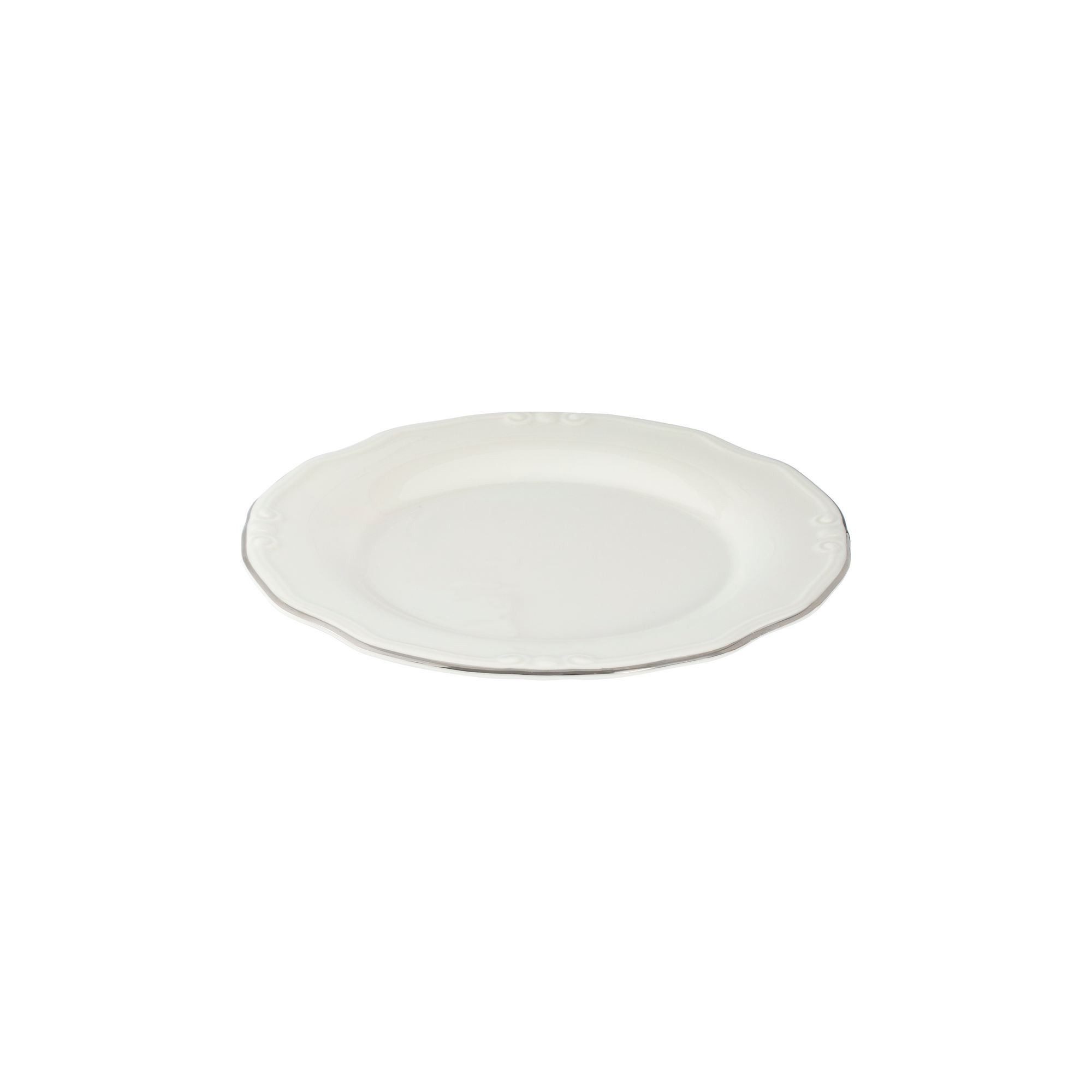 Hermia Concept Geschirr-Set Platin Yaldiz (24-tlg), 6 Personen, Porzellan, 24-teiliges Set