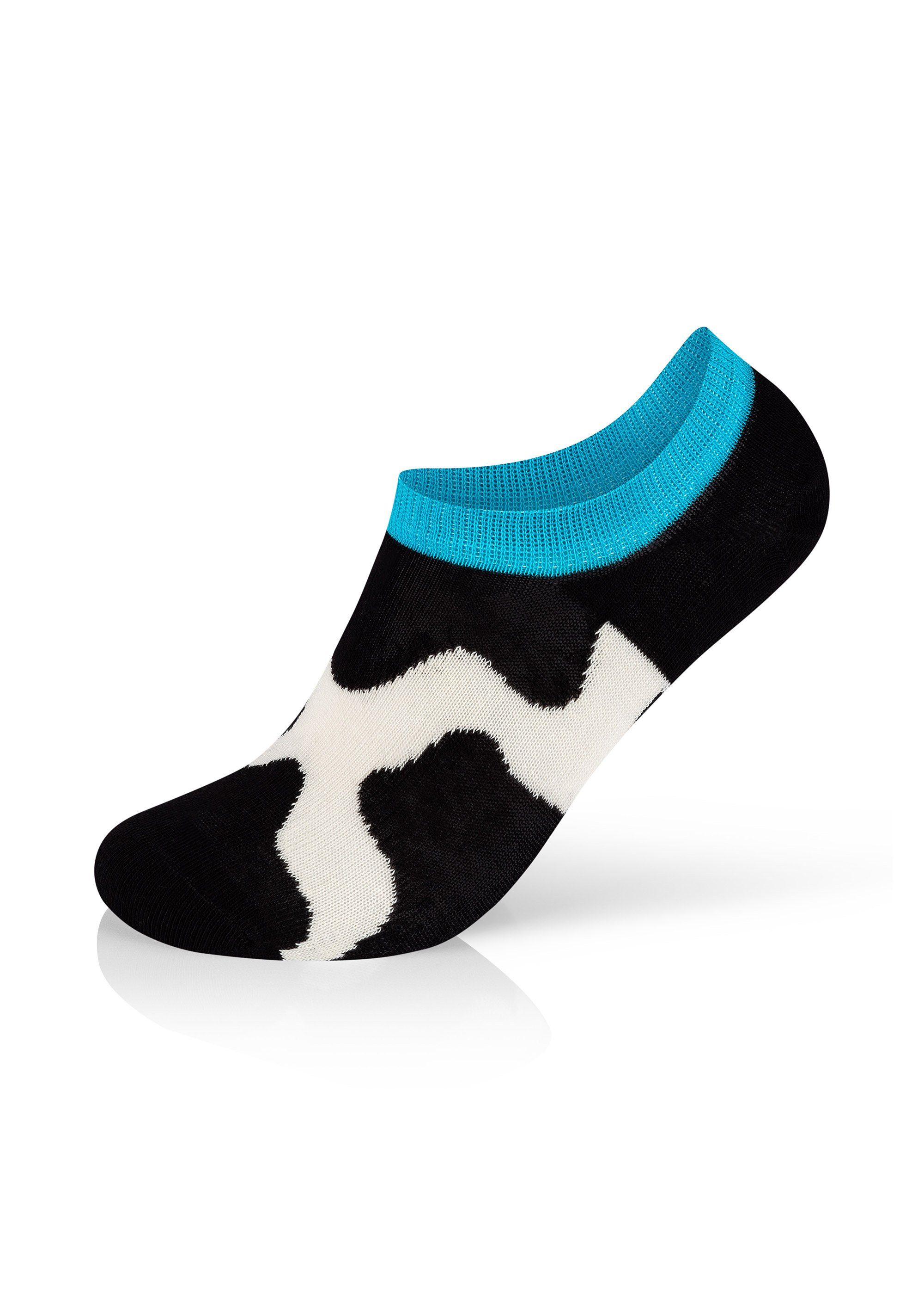 Baumwolle Summer 3-Pack gekämmte Happy Day Show Sock Sneakersocken Socks No