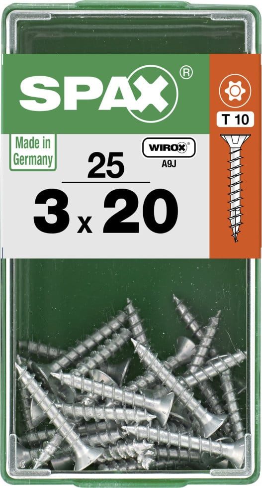 SPAX Holzbauschraube Spax Universalschrauben 3.0 x 20 mm TX 10 - 25
