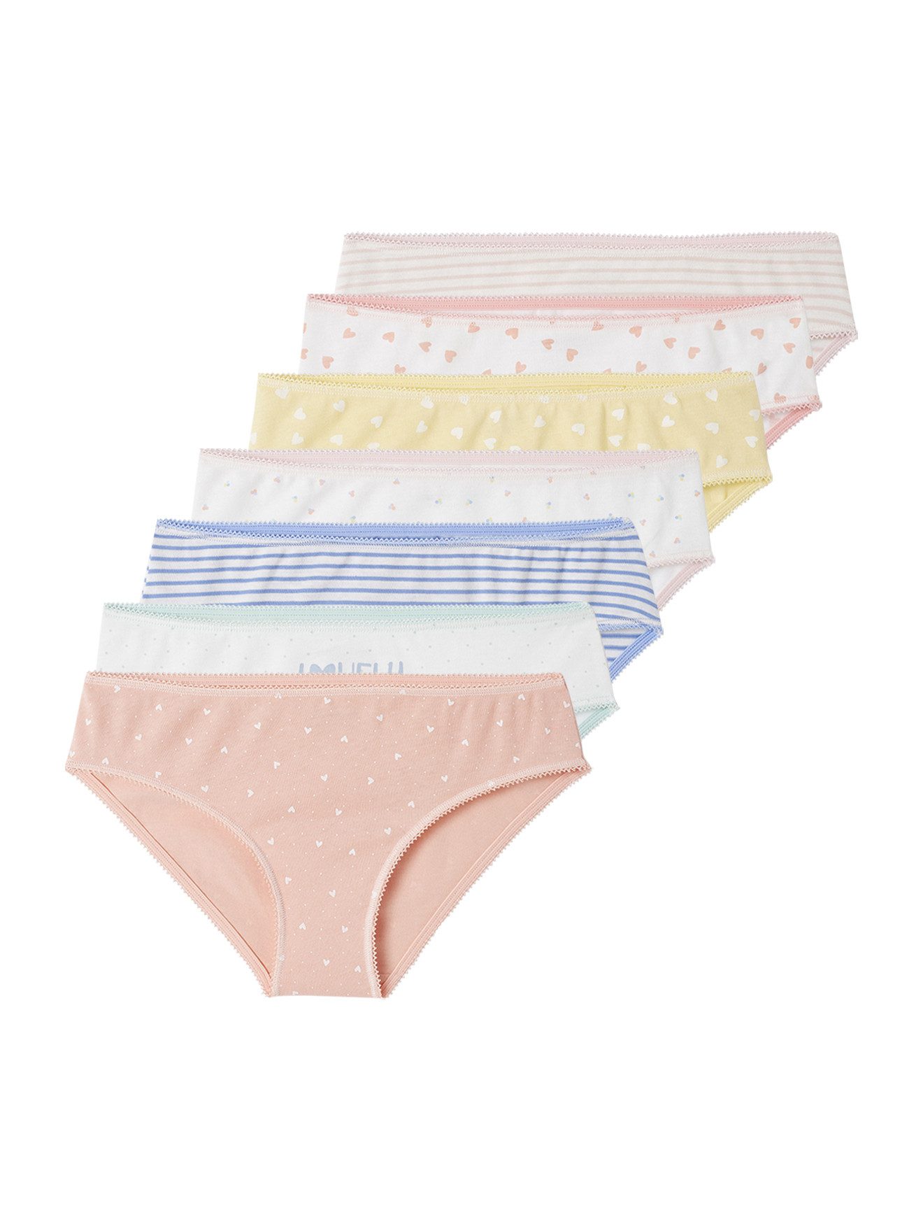 Slip 7er-Pack Mädchen Slips BASIC