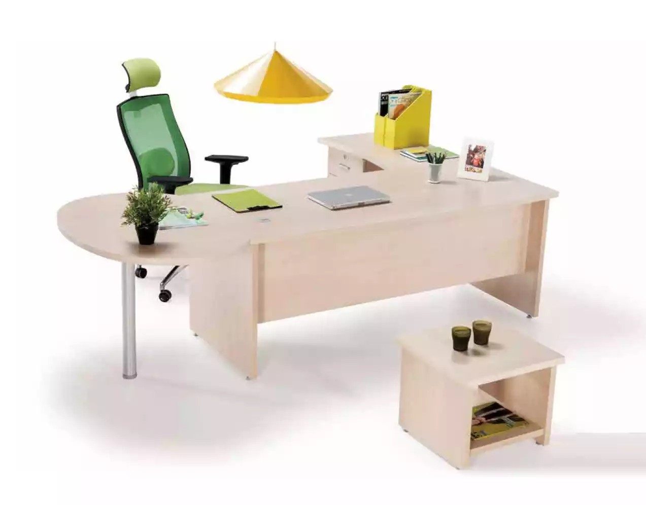 Eckschreibtisch Elegante Büroeinrichtung: Eckschreibtisch, Kommode, Couchtisch