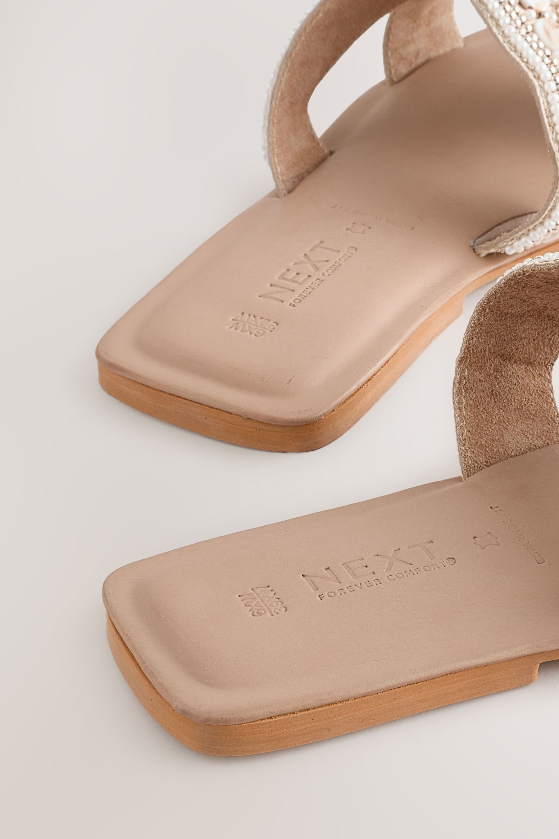 Next Forever Comfort® verzierte Pantoletten, extra weit Pantolette (1-tlg)