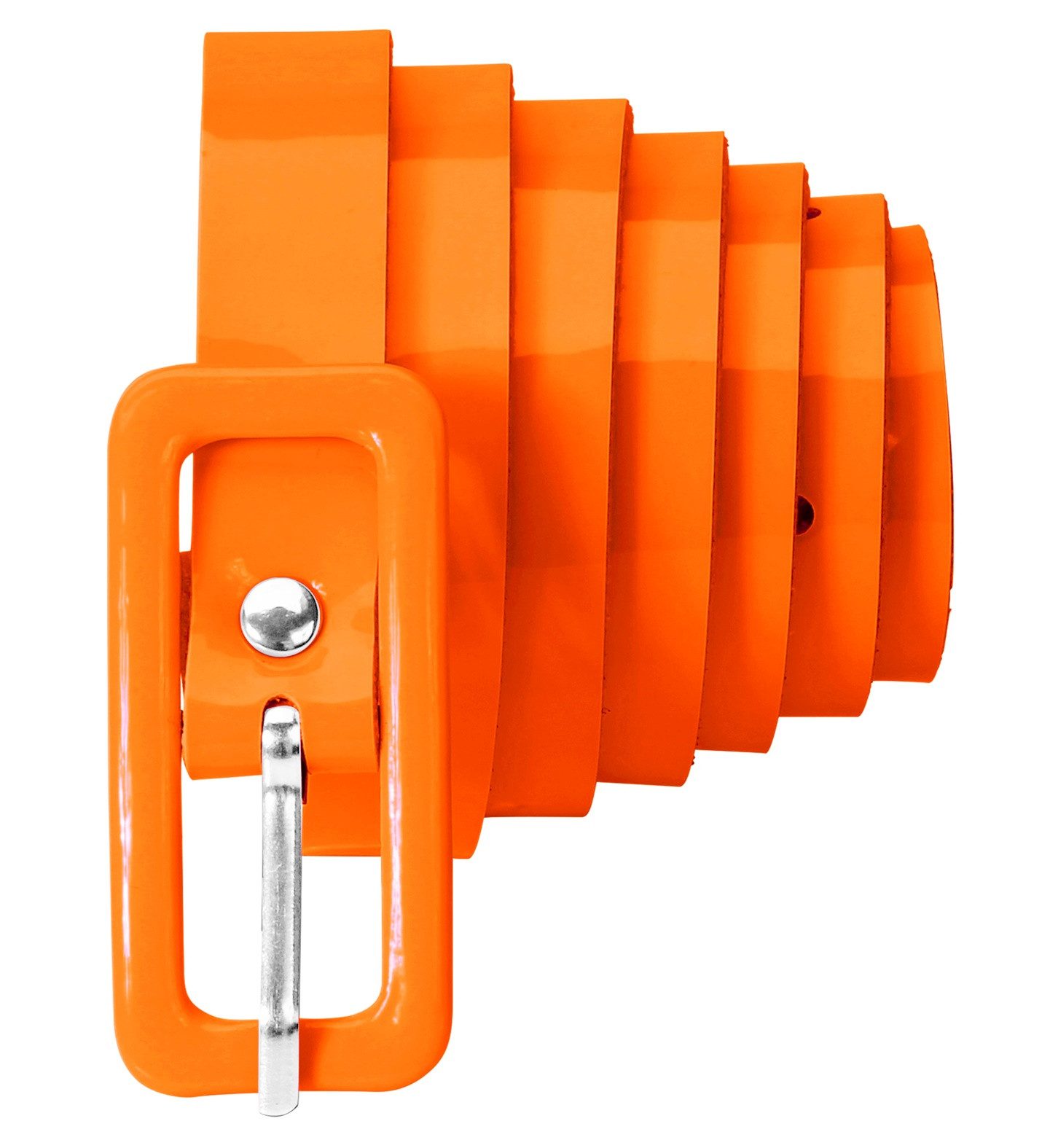 Synthetikgürtel Neon Lack Gürtel für Damen 111,0 x 1,5 cm, Orange