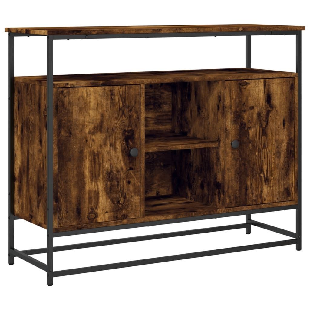 vidaXL Sideboard Sideboard Räuchereiche 100x35x80 cm günstig online kaufen