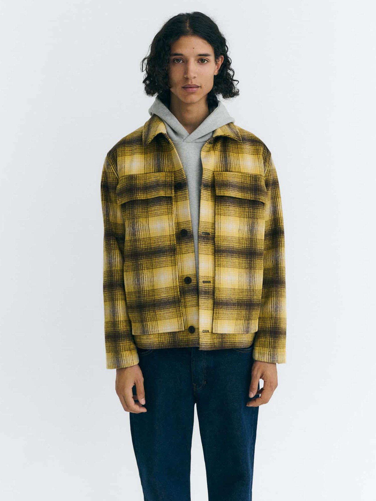 Thinking Mu Langarmhemd Windowpale Omar Shirt