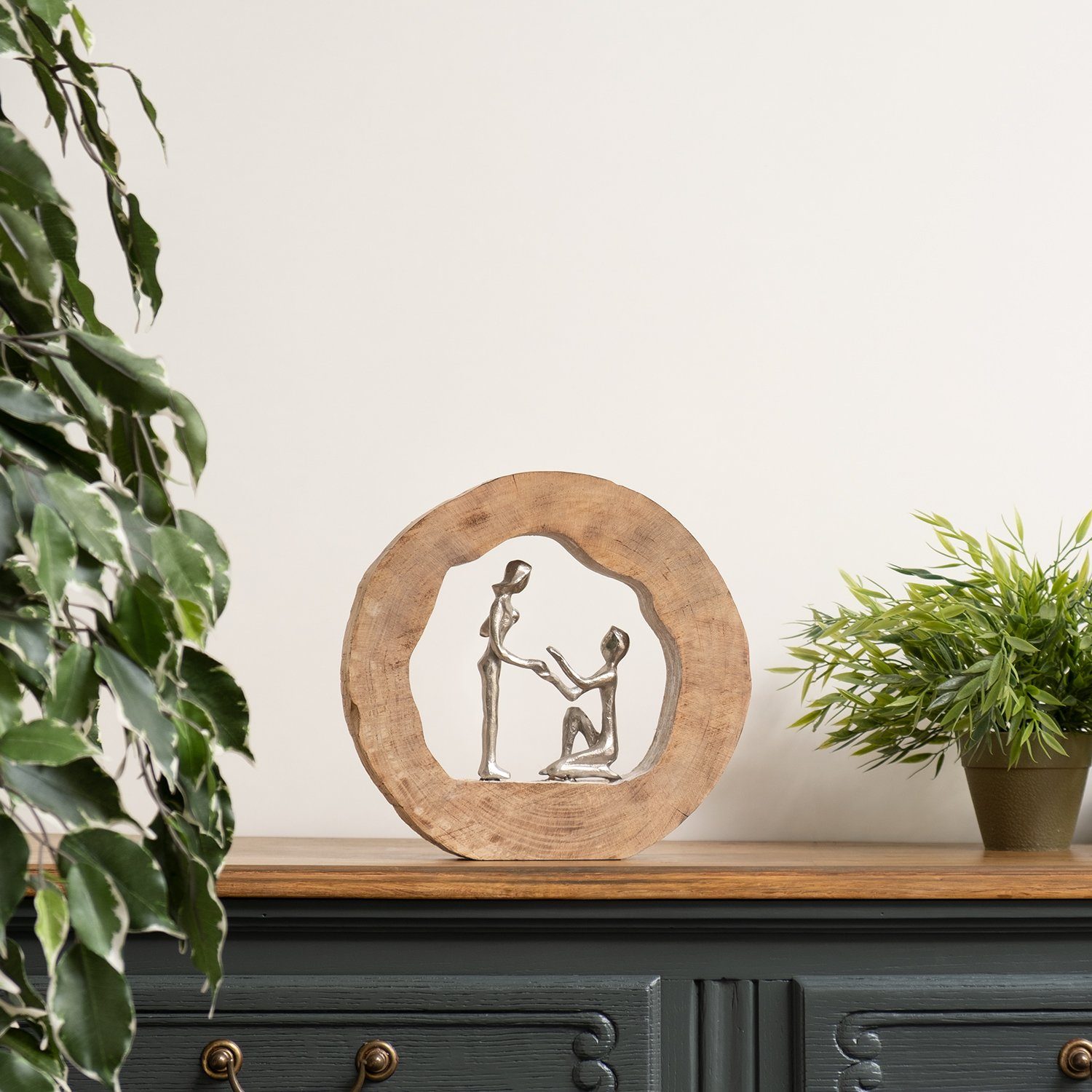 Moritz Skulptur Skulptur Heiratsantrag 29x6x28cm Antrag, Holz, Tischdeko, F günstig online kaufen