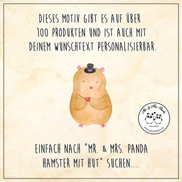Fußmatte 40 x 60 cm Hamster Hut - Gelb Pastell - Geschenk, Fußabtreter, Schmut, Mr. & Mrs. Panda, Höhe: 0.3 mm, Elegantes Design
