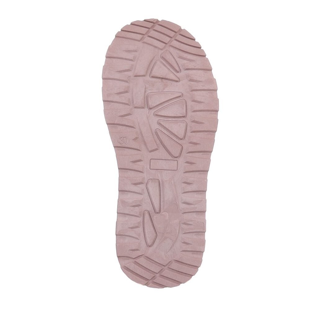 Ital-Design Die bequemen Plateau-Slipper Hausschuh (87475101) Flach Stiefeletten in Hellbraun