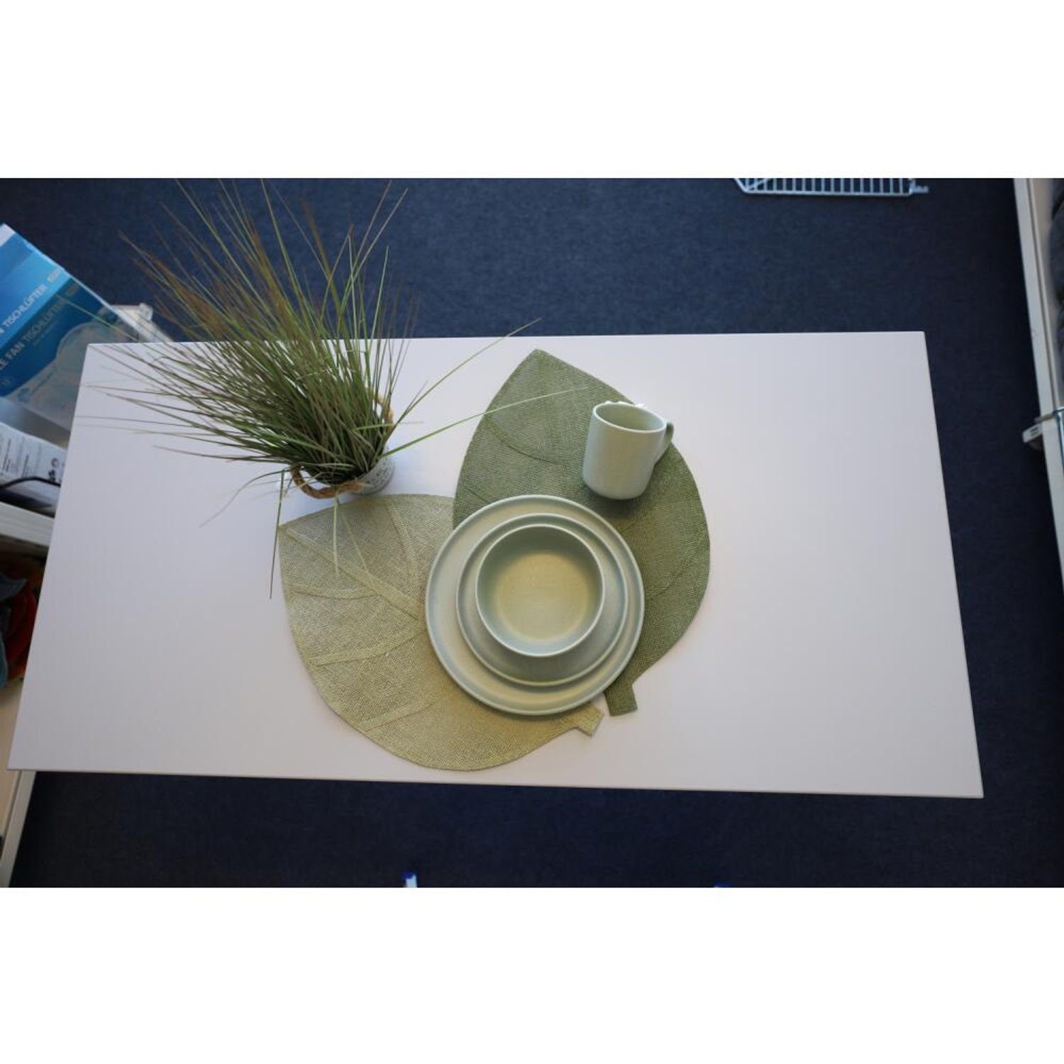 Untersetzer Teller Servierplatte 21,5cm Rund Dessertteller Keramik BURI 24x