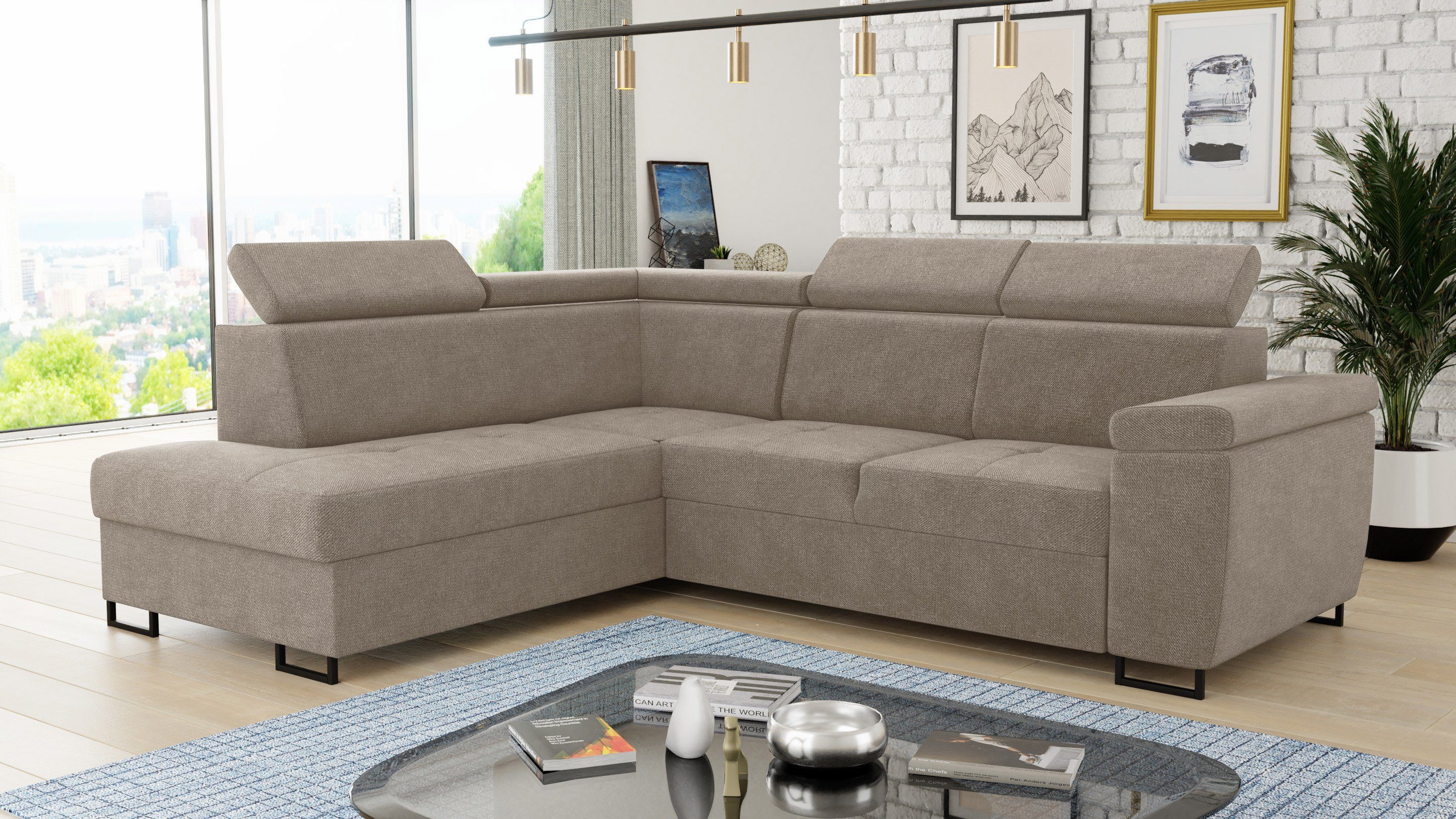 Sofnet Ecksofa Natan, mit Schlaffunktion und günstig online kaufen