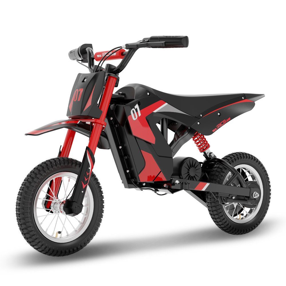 CITYSPORTS Spielzeug-Motorrad RCB-R9X Höchstgeschwindigkeit 25km/h für 5-12 Jahre,12-Zoll-Reifen, 300W E-Motorräder für Kinder, 36V 4.0Ah, Max range 15KM