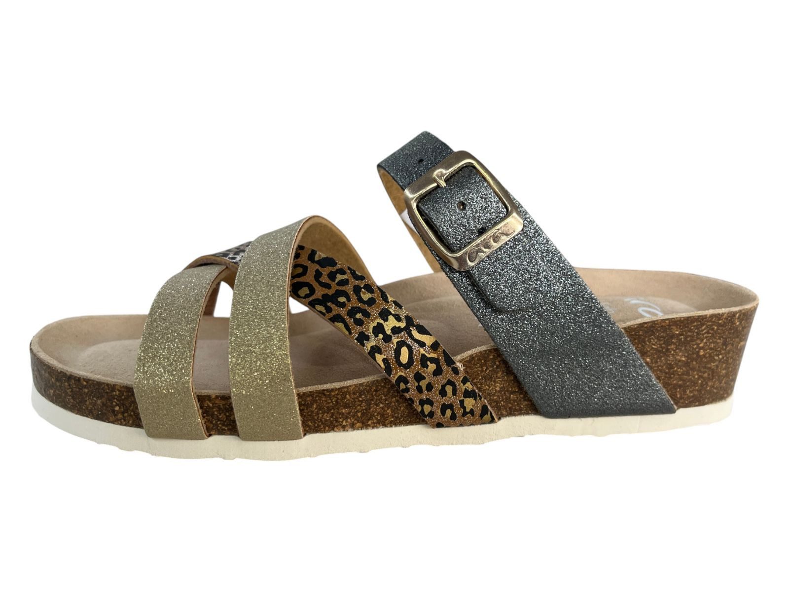 Ara ara Damen Pantolette 15-17210-13 GOLD,MULTI,SCHWARZ Clog