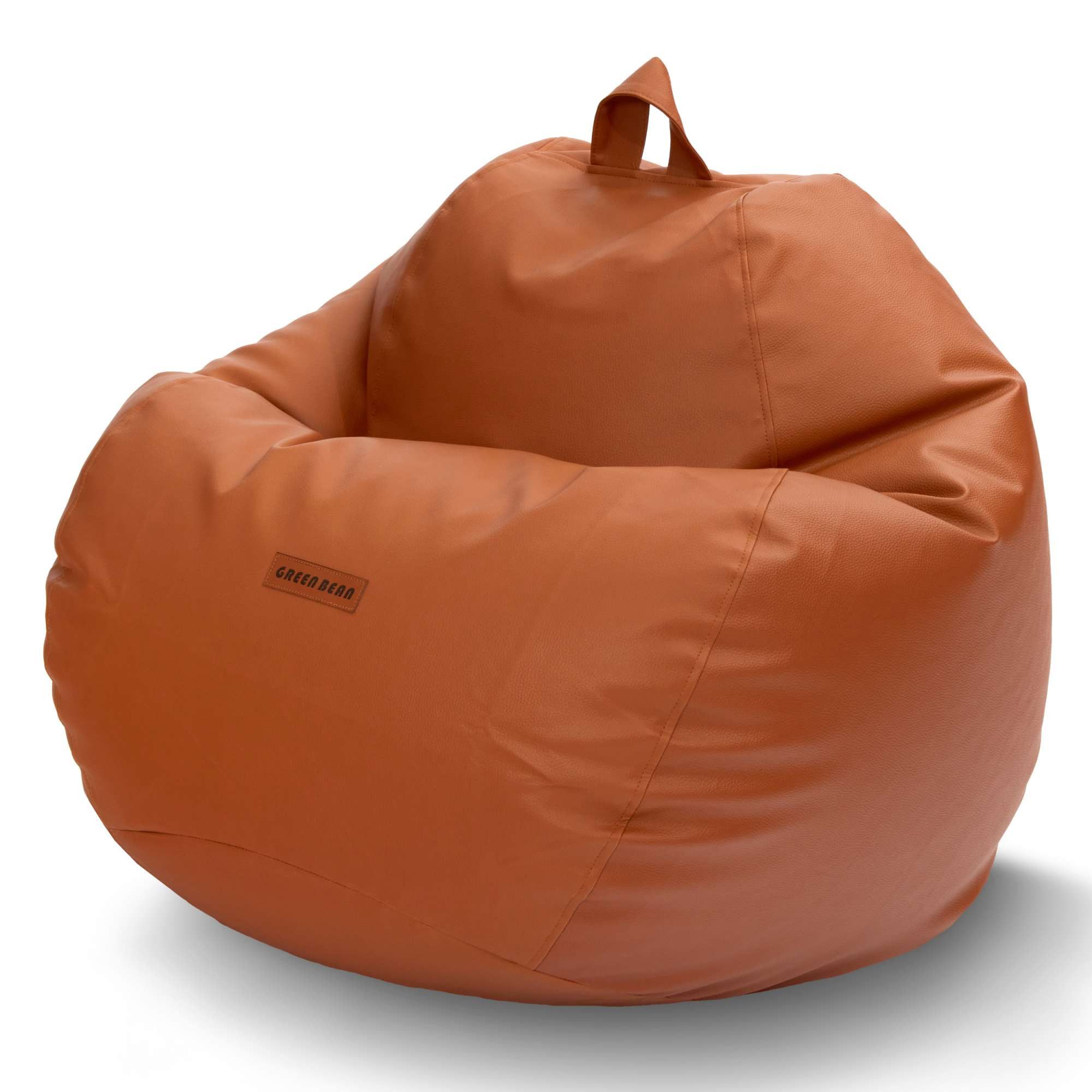 Green Bean Sitzsack Sitzsack Kunstleder Scoop Indoor (Indoor und Outdoor, abwaschbarer Bezug), Bean Bag Sitzkissen Sitzpuff Sitzsessel Bodenkissen Lounge