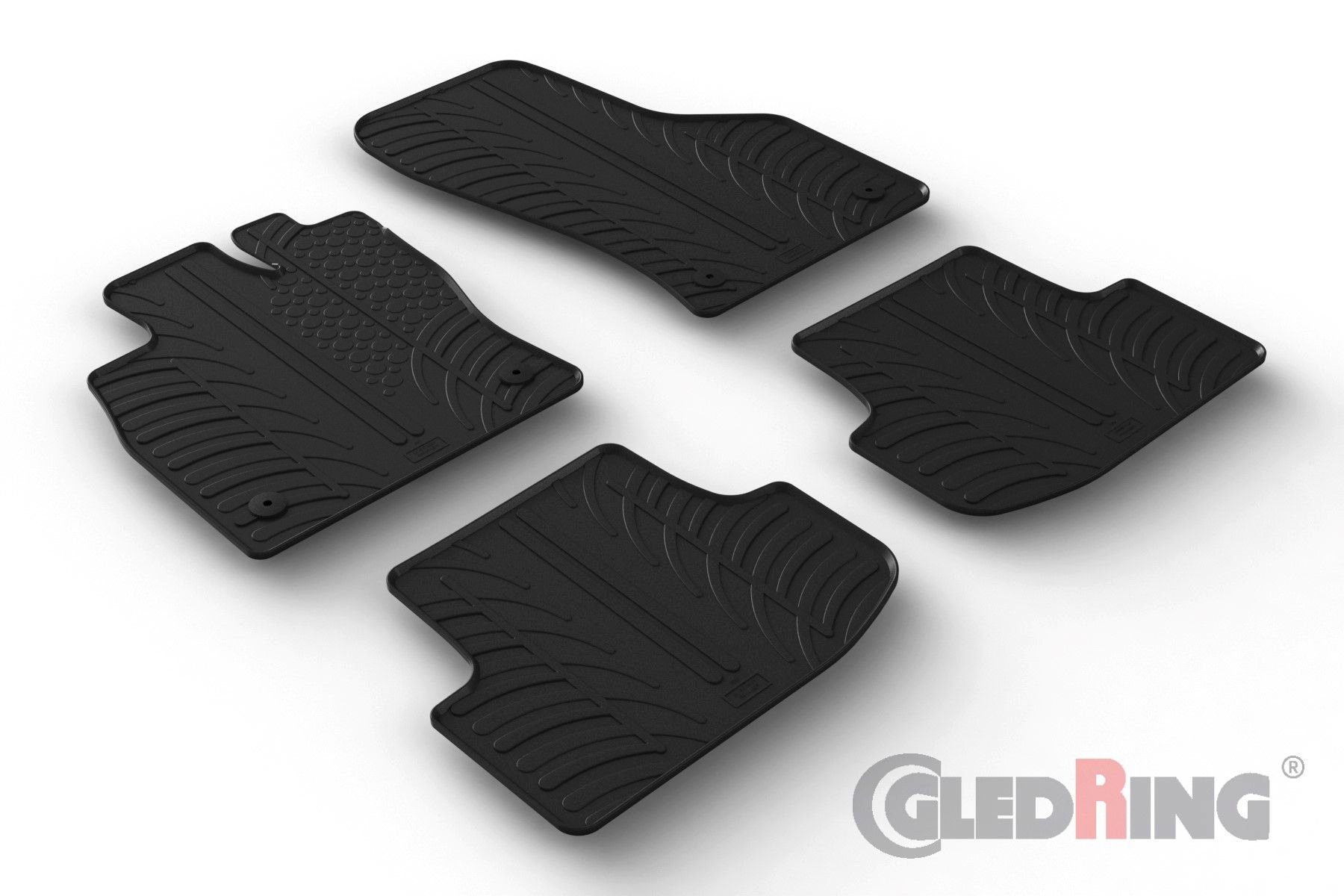 AZUGA Auto-Fußmatten Gummi-Fußmatten für A3 (8Y, Audi Stufenheck,5-türer für ab A3 4-türer Sportback/Stufenheck Audi passend 5/2020 Sportback